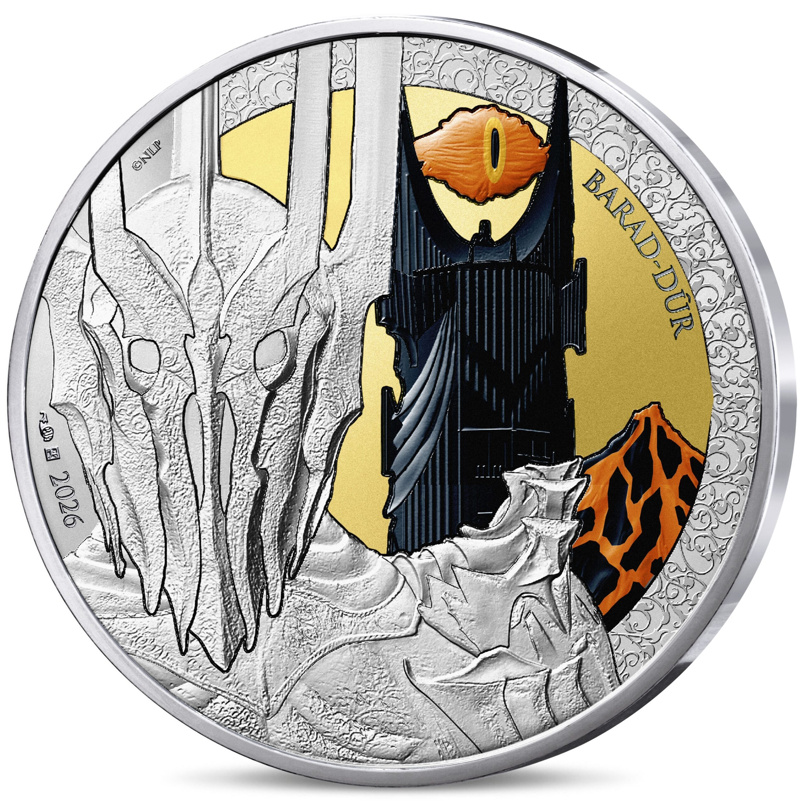 France - Pièce 50 Euro 2026 argent - Sauron et le Mordor