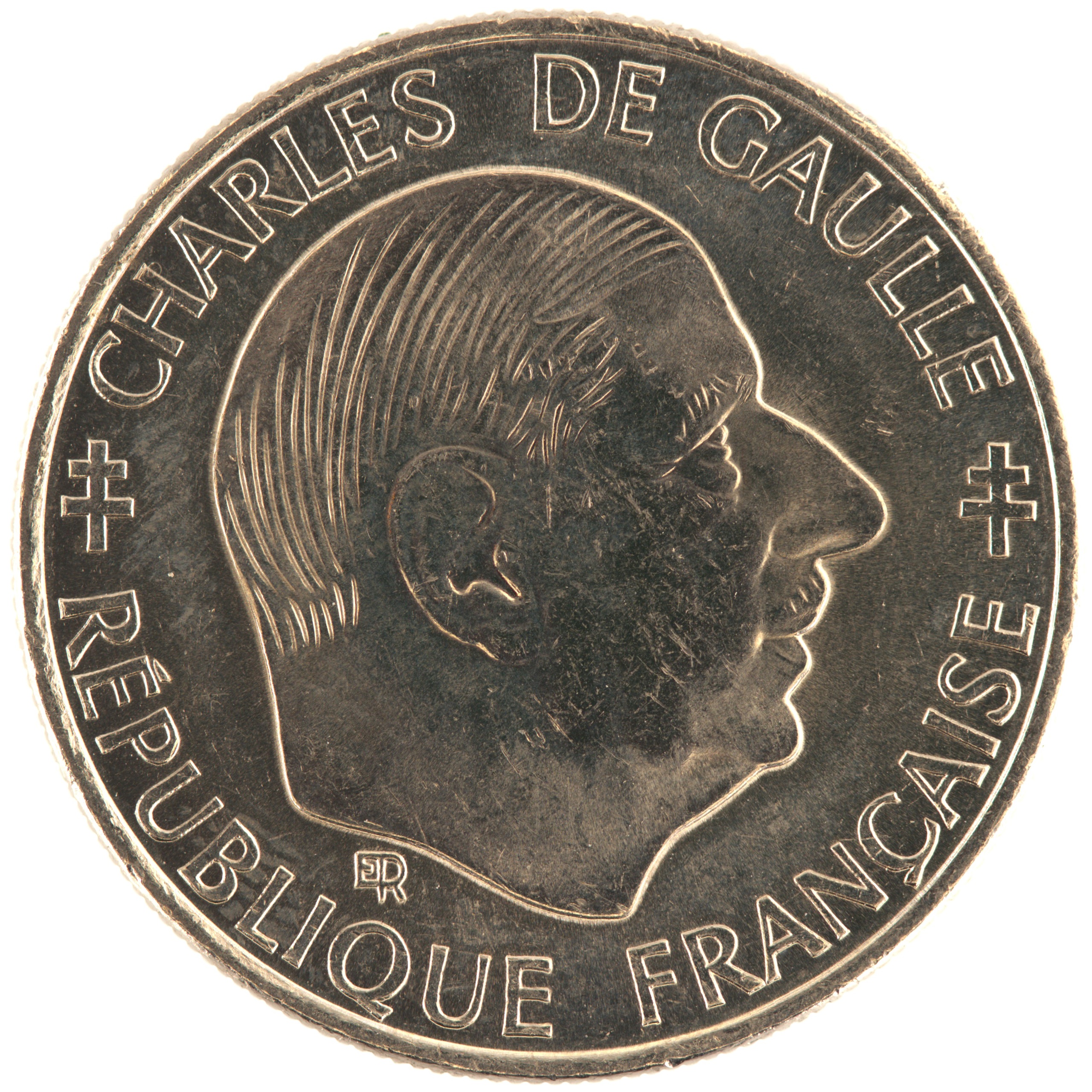 France - Pièce 1 Franc 1988 nickel - De Gaulle – Image 2