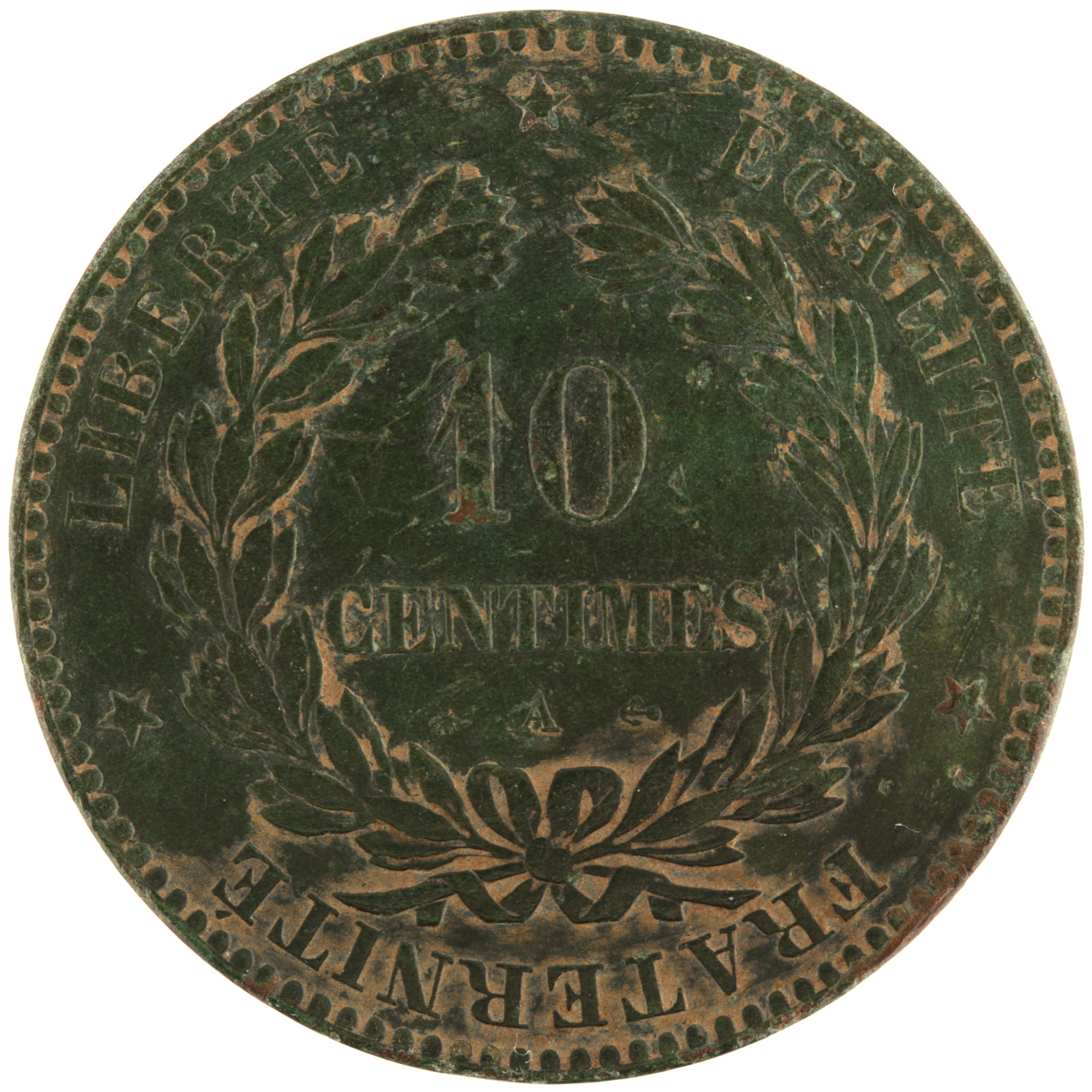 France - Pièce 10 Centimes 1872 A bronze - Cérès – Image 2