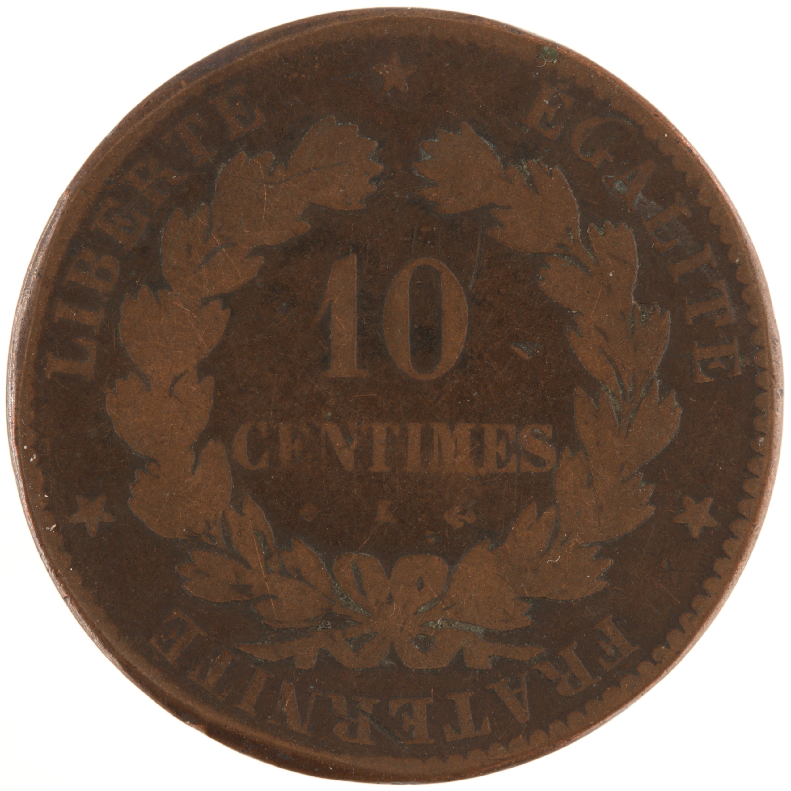 France - Pièce 10 Centimes 1877 K bronze - Cérès – Image 2