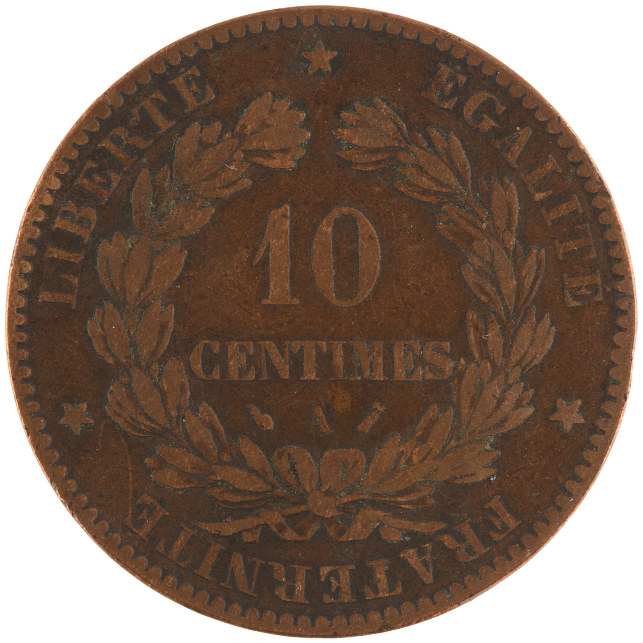 France - Pièce 10 Centimes 1893 A bronze - Cérès – Image 2
