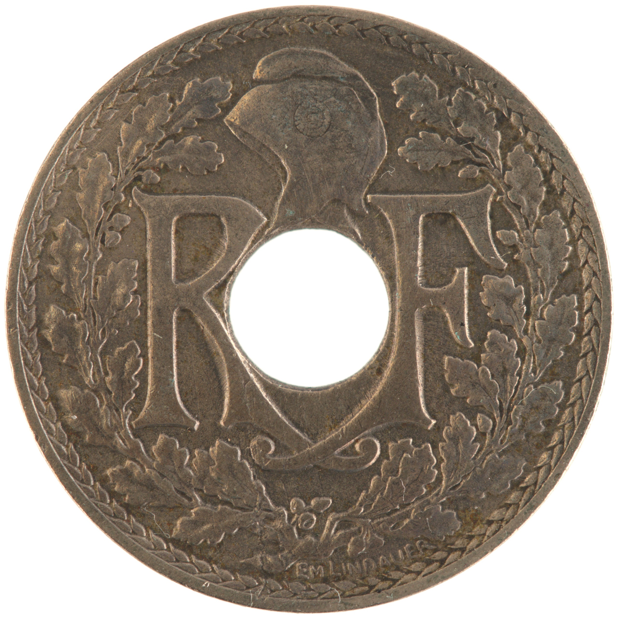 France - Pièce 10 Centimes 1919 cupro-nickel - Lindauer – Image 2