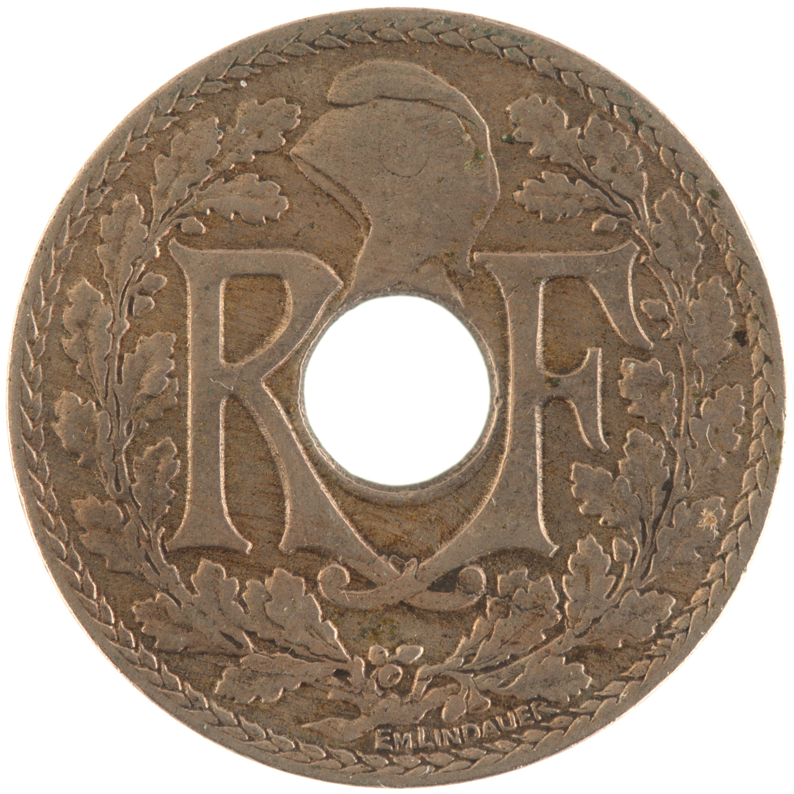 France - Pièce 10 Centimes 1919 cupro-nickel - Lindauer – Image 2