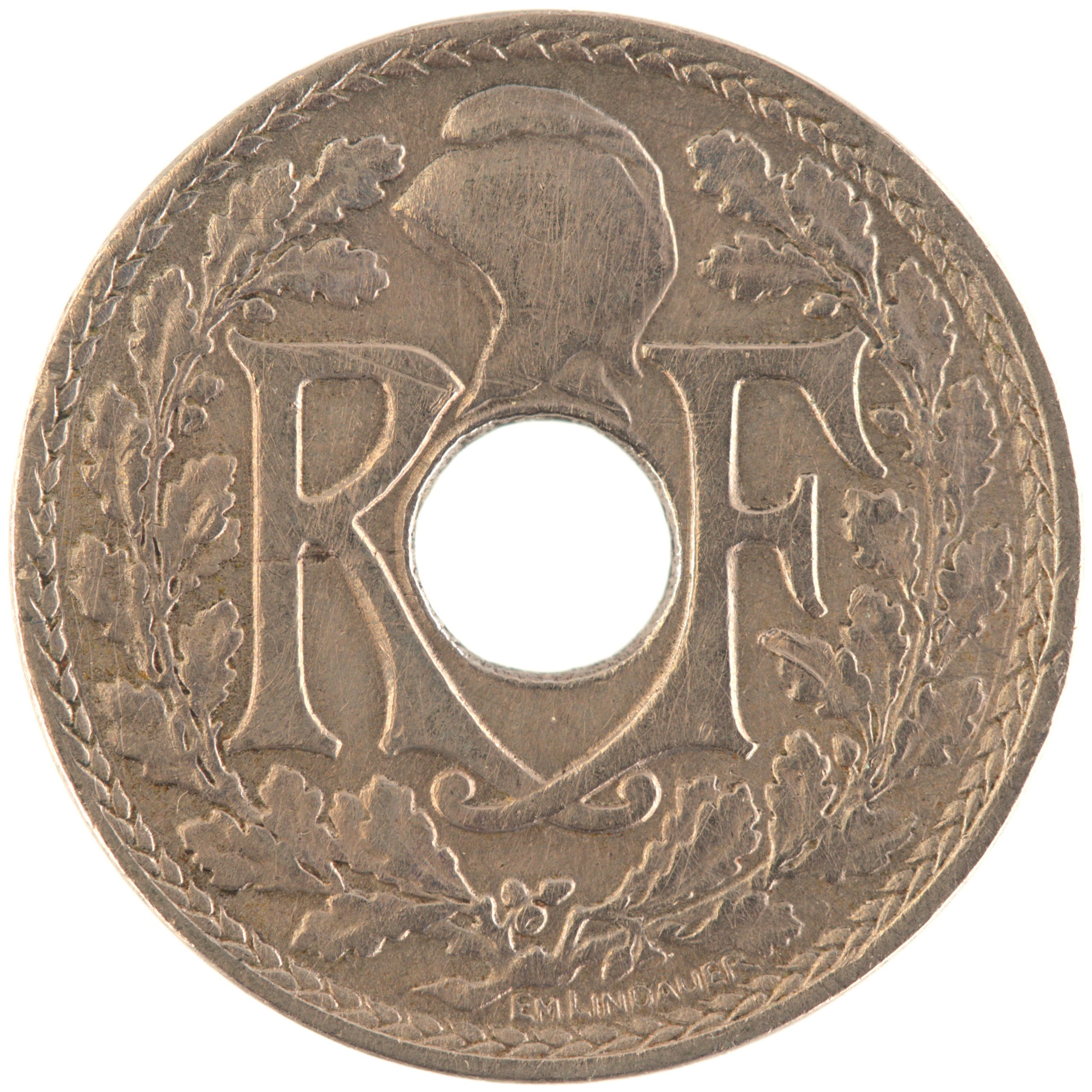 France - Pièce 10 Centimes 1919 cupro-nickel - Lindauer – Image 2