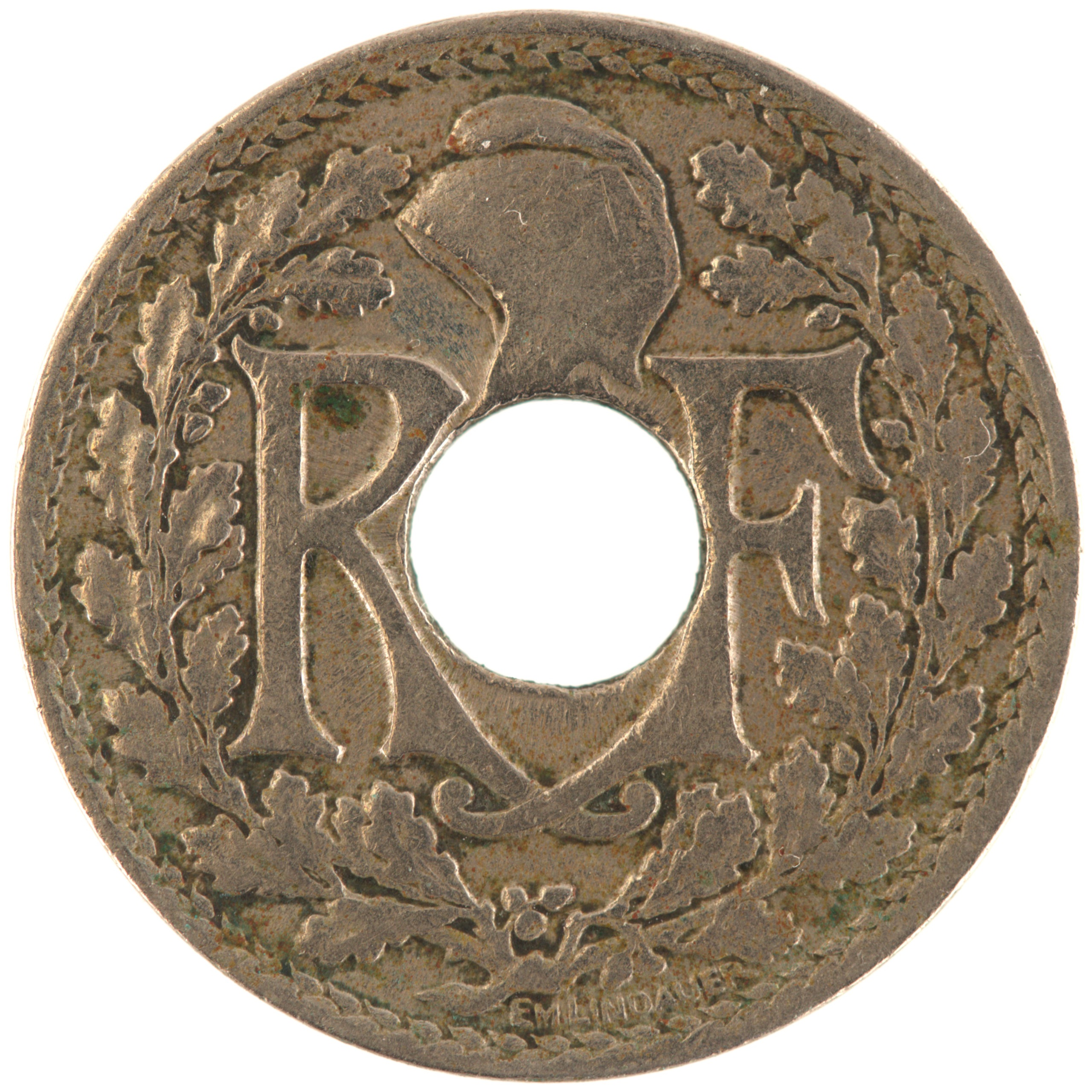 France - Pièce 10 Centimes 1923 cupro-nickel - Lindauer (éclair) – Image 2