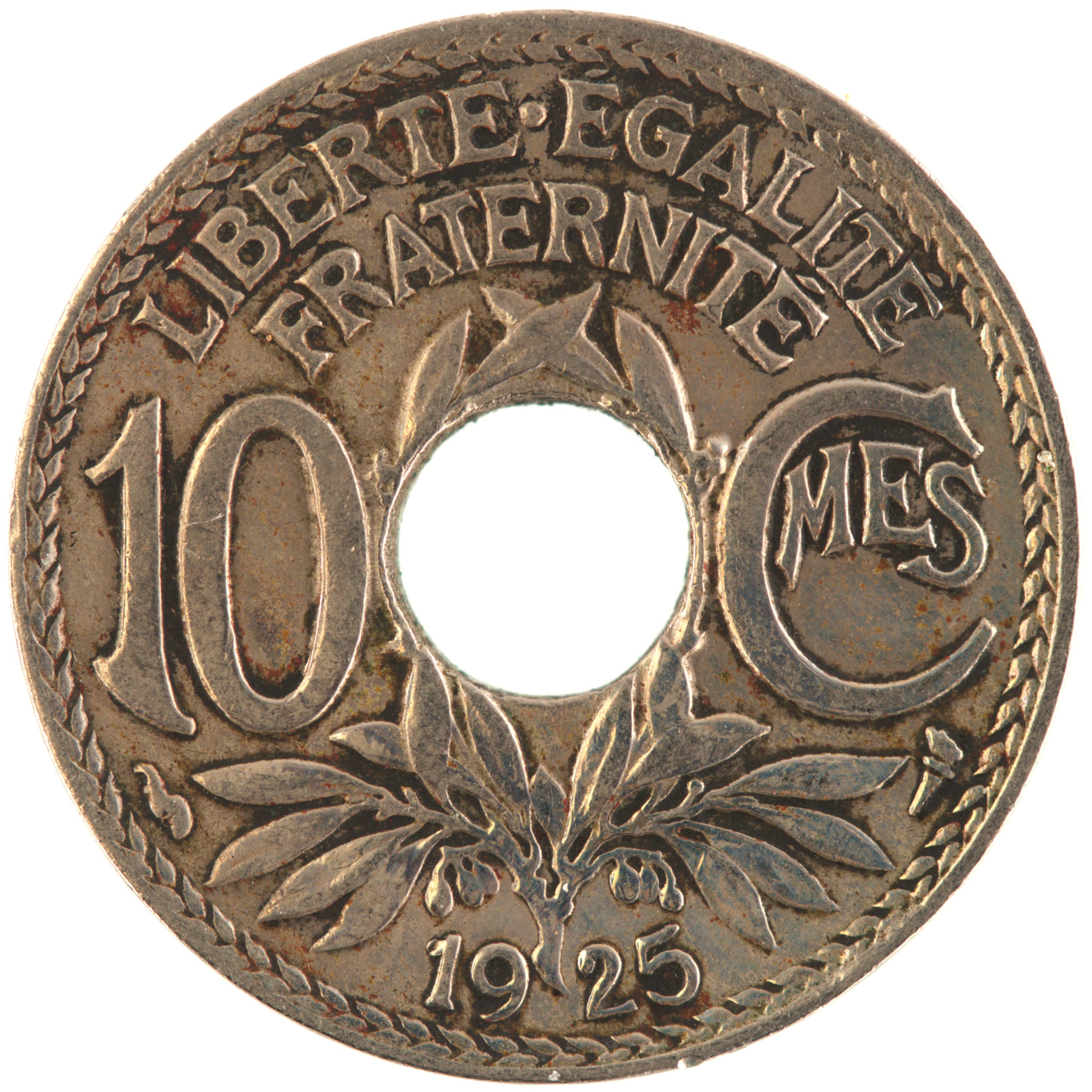 France - Pièce 10 Centimes 1925 cupro-nickel - Lindauer