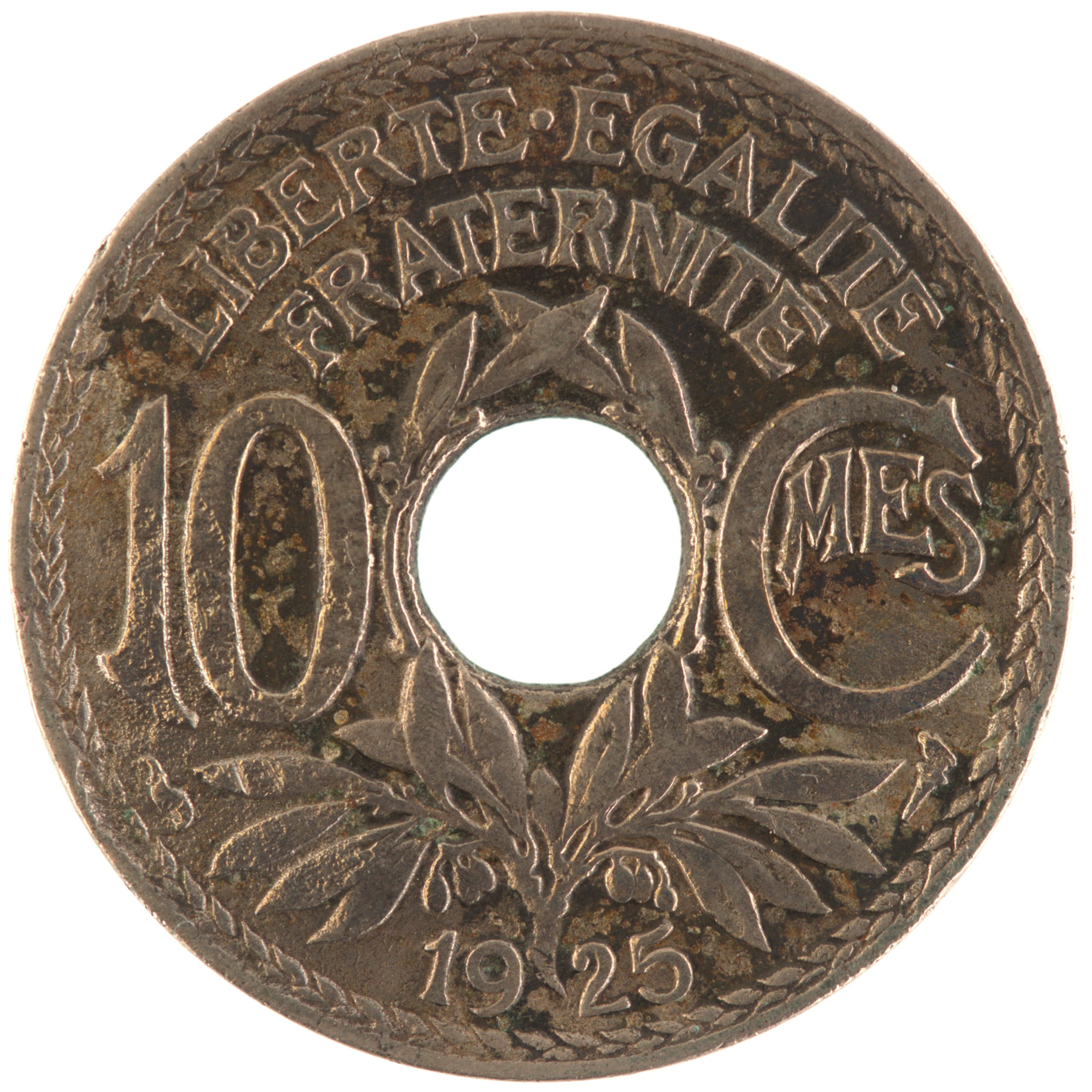 France - Pièce 10 Centimes 1925 cupro-nickel - Lindauer