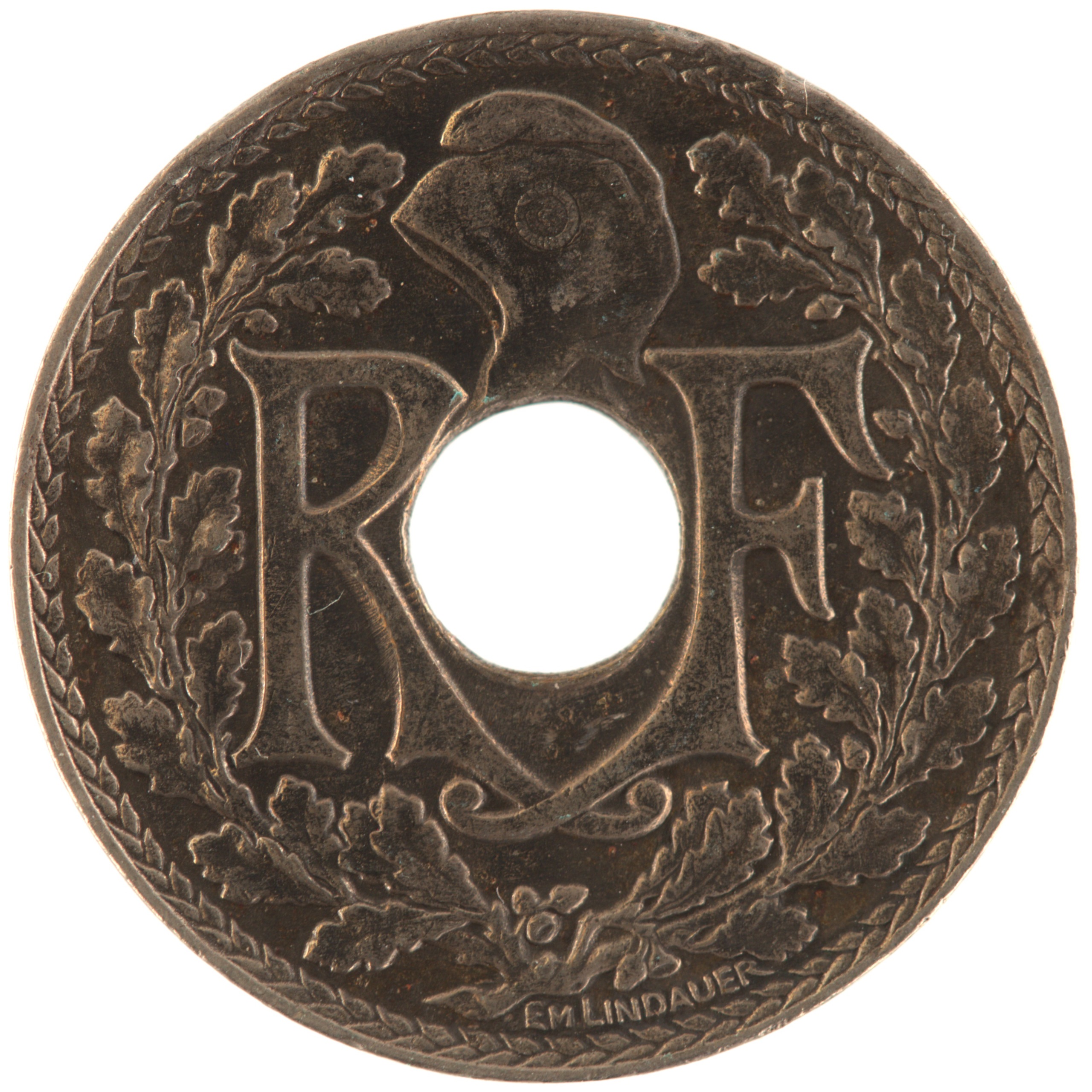 France - Pièce 10 Centimes 1925 cupro-nickel - Lindauer – Image 2