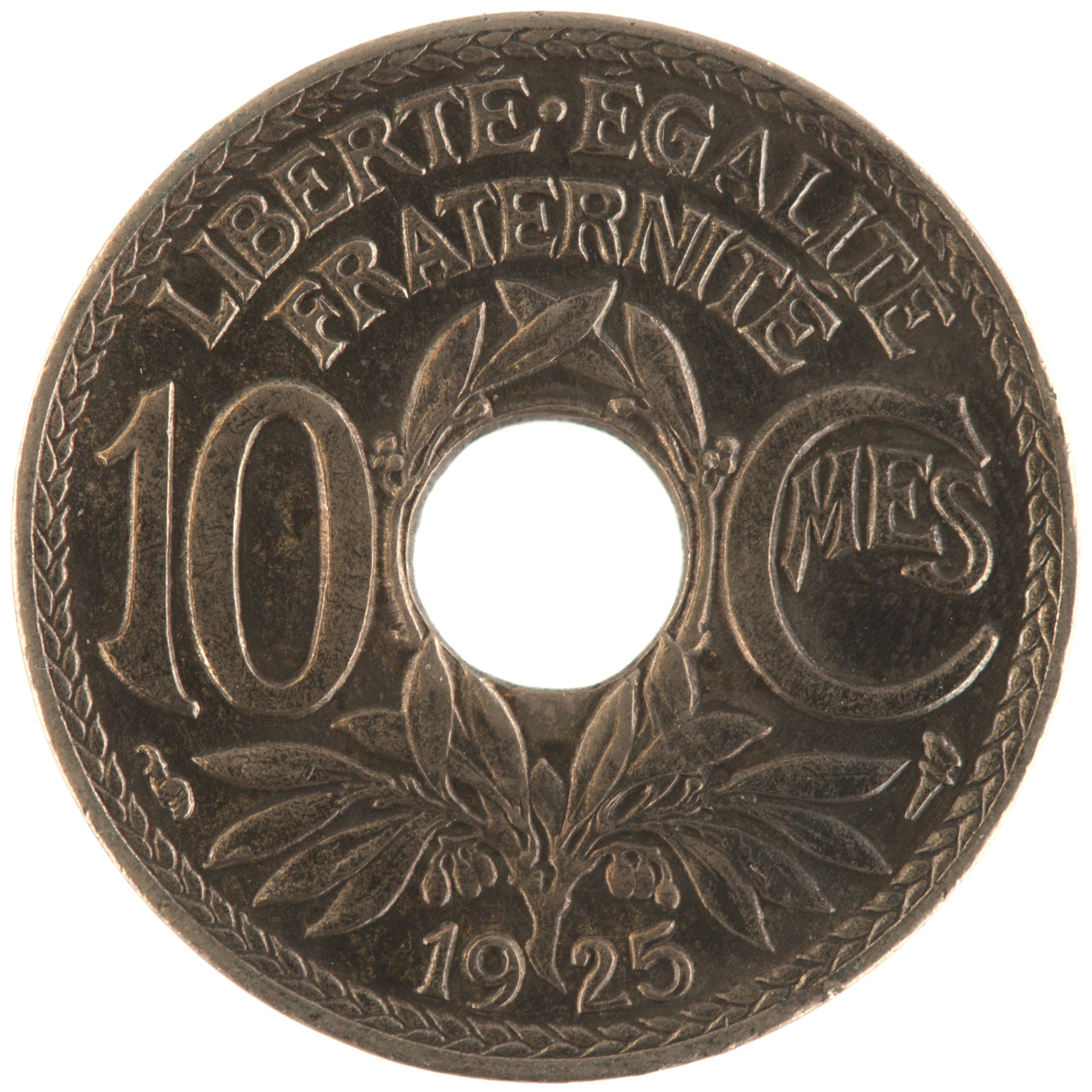 France - Pièce 10 Centimes 1925 cupro-nickel - Lindauer