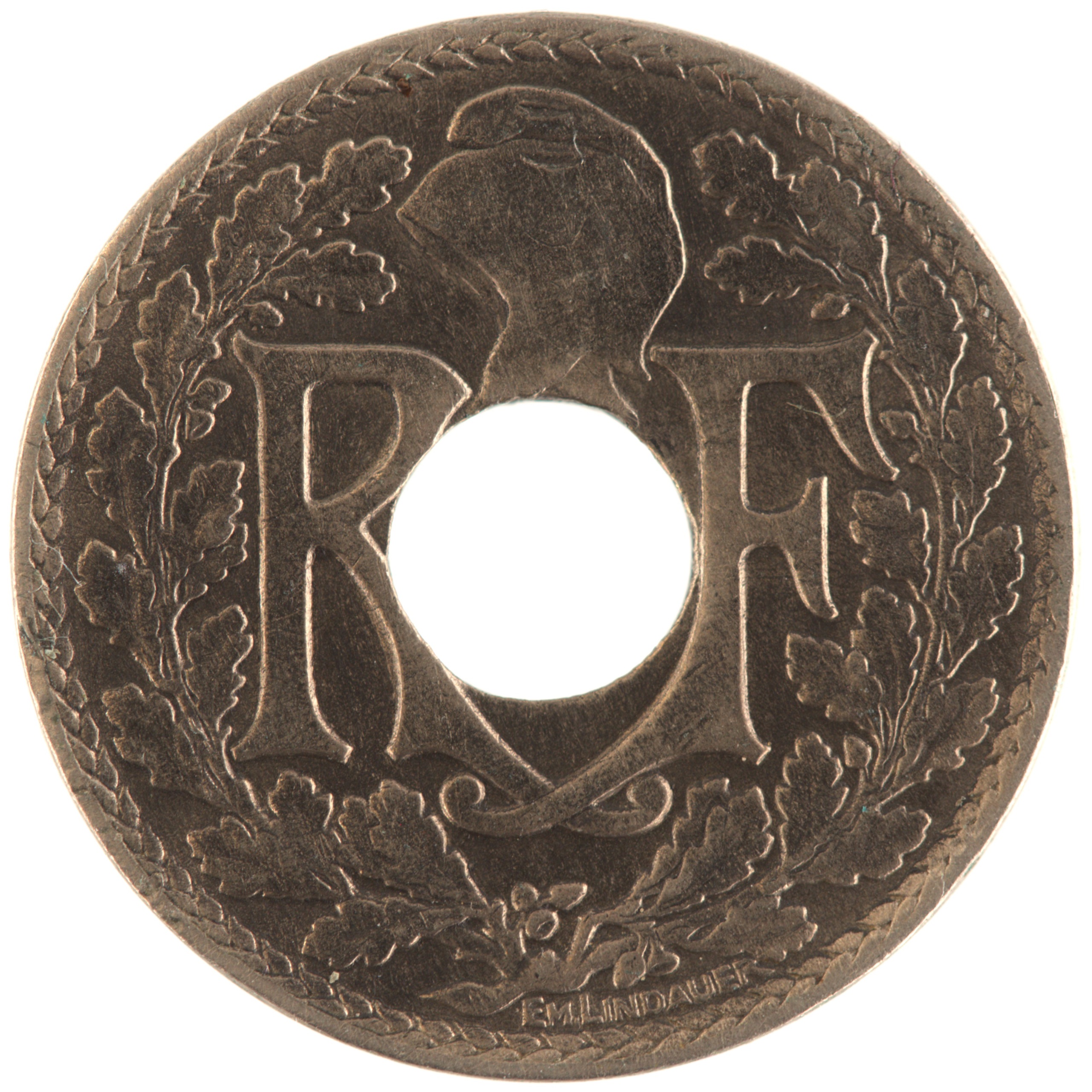 France - Pièce 10 Centimes 1925 cupro-nickel - Lindauer – Image 2