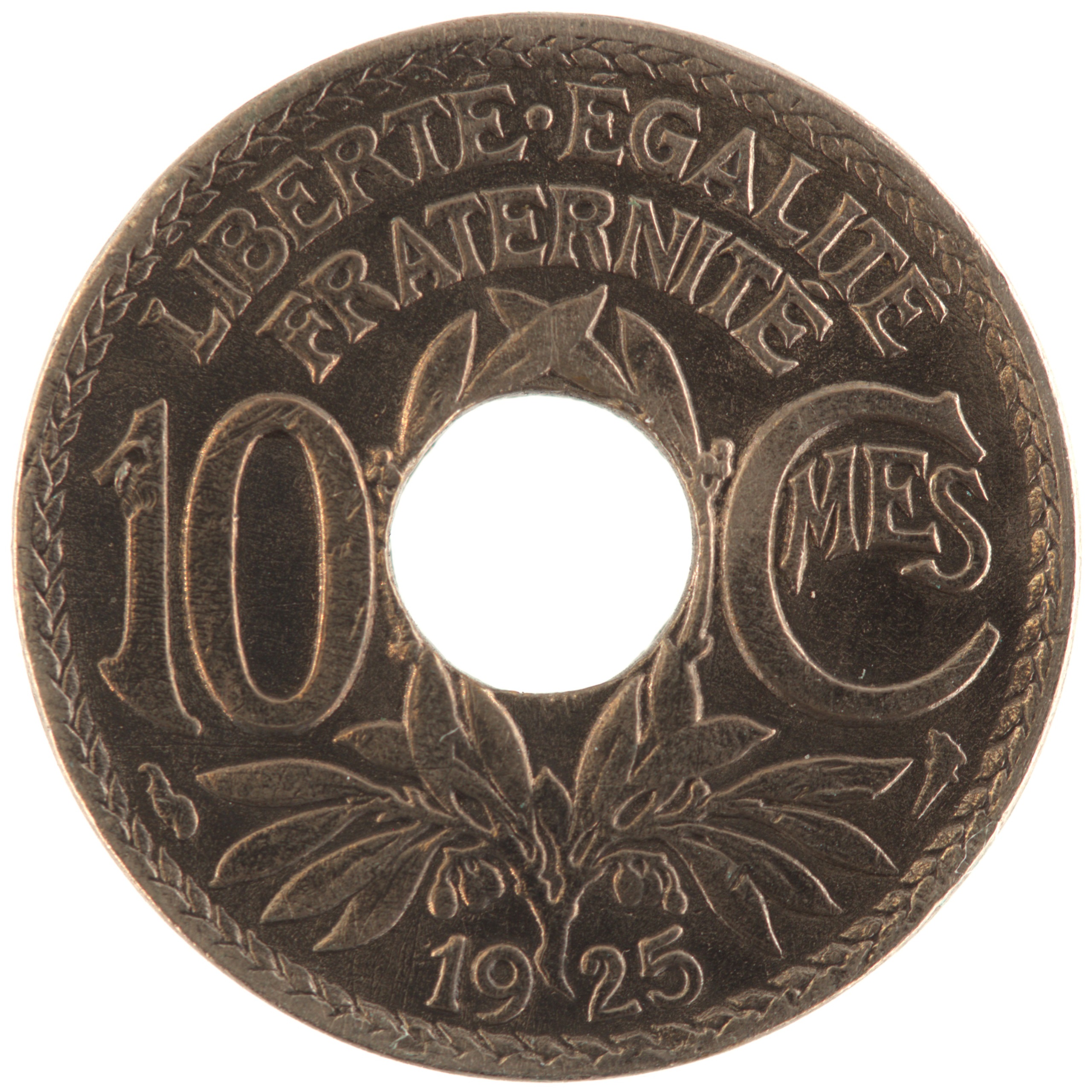 France - Pièce 10 Centimes 1925 cupro-nickel - Lindauer