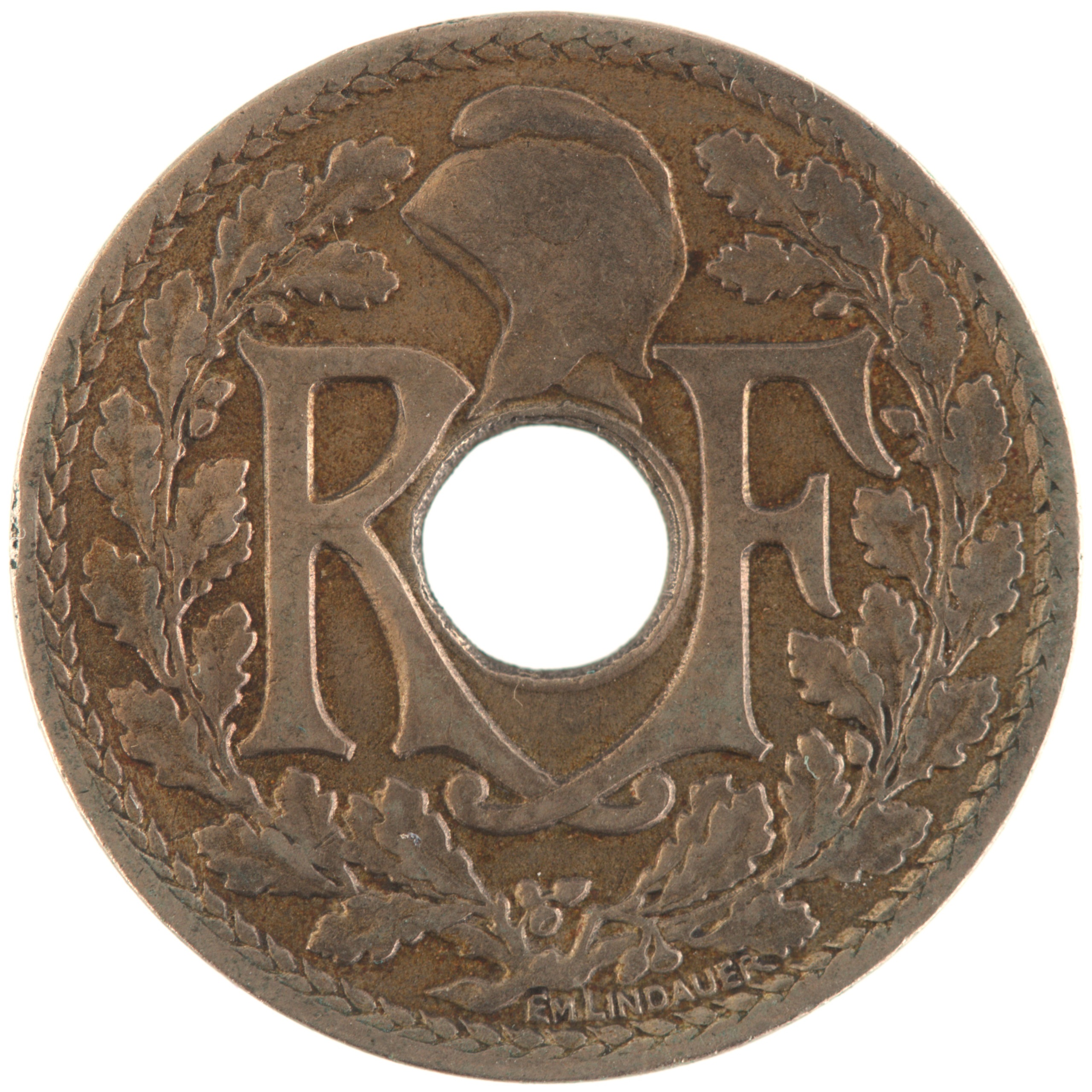 France - Pièce 10 Centimes 1927 cupro-nickel - Lindauer – Image 2