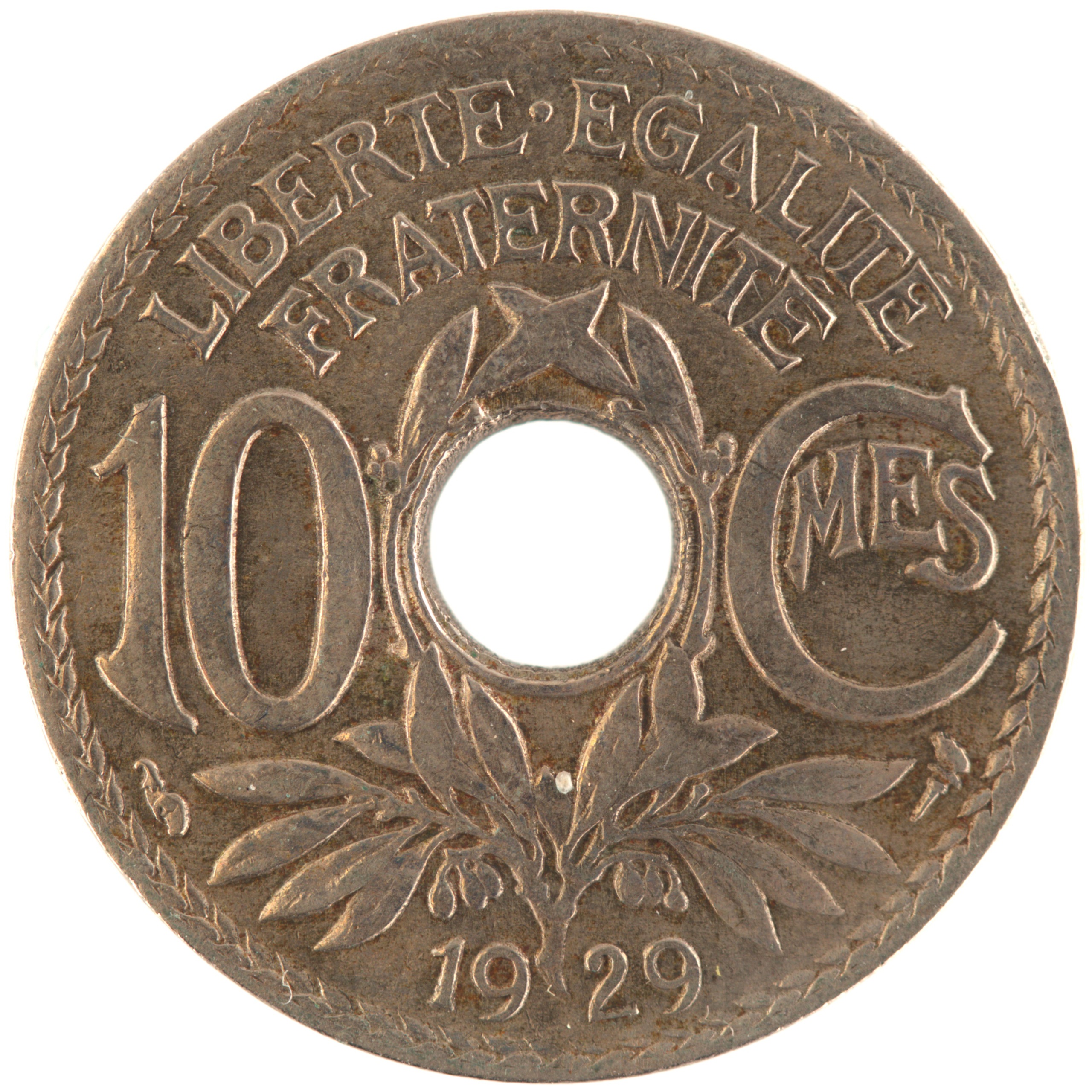France - Pièce 10 Centimes 1929 cupro-nickel - Lindauer