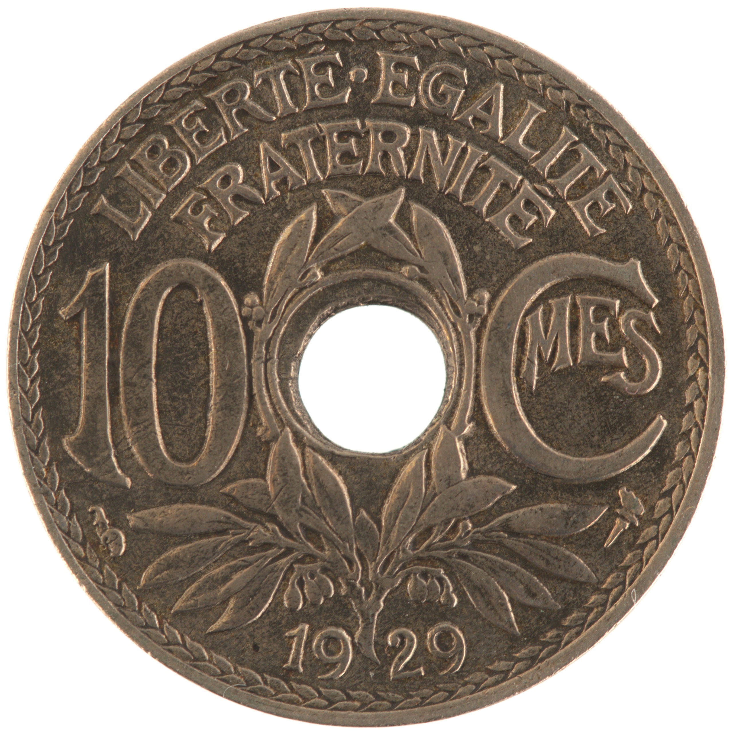 France - Pièce 10 Centimes 1929 cupro-nickel - Lindauer