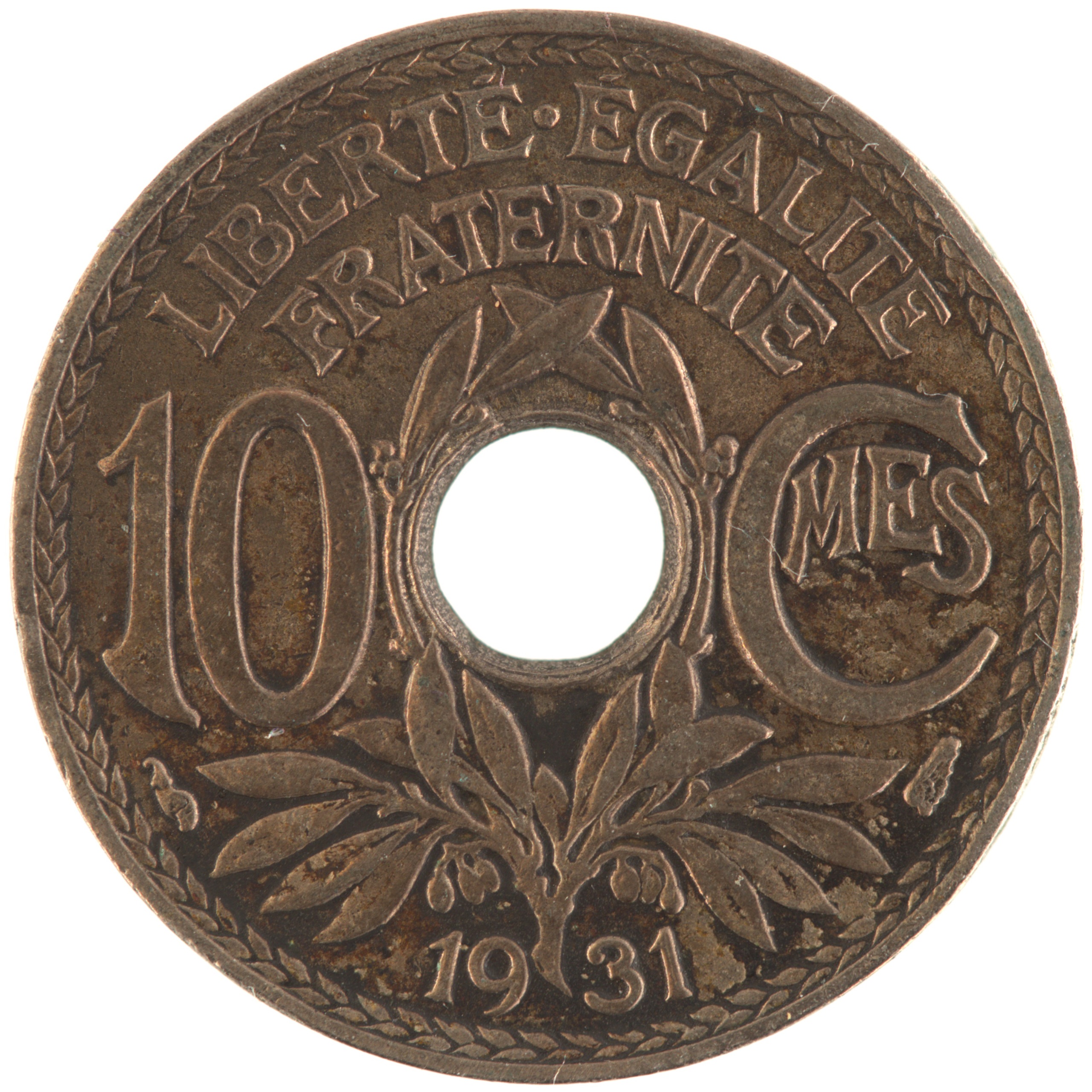 France - Pièce 10 Centimes 1931 cupro-nickel - Lindauer