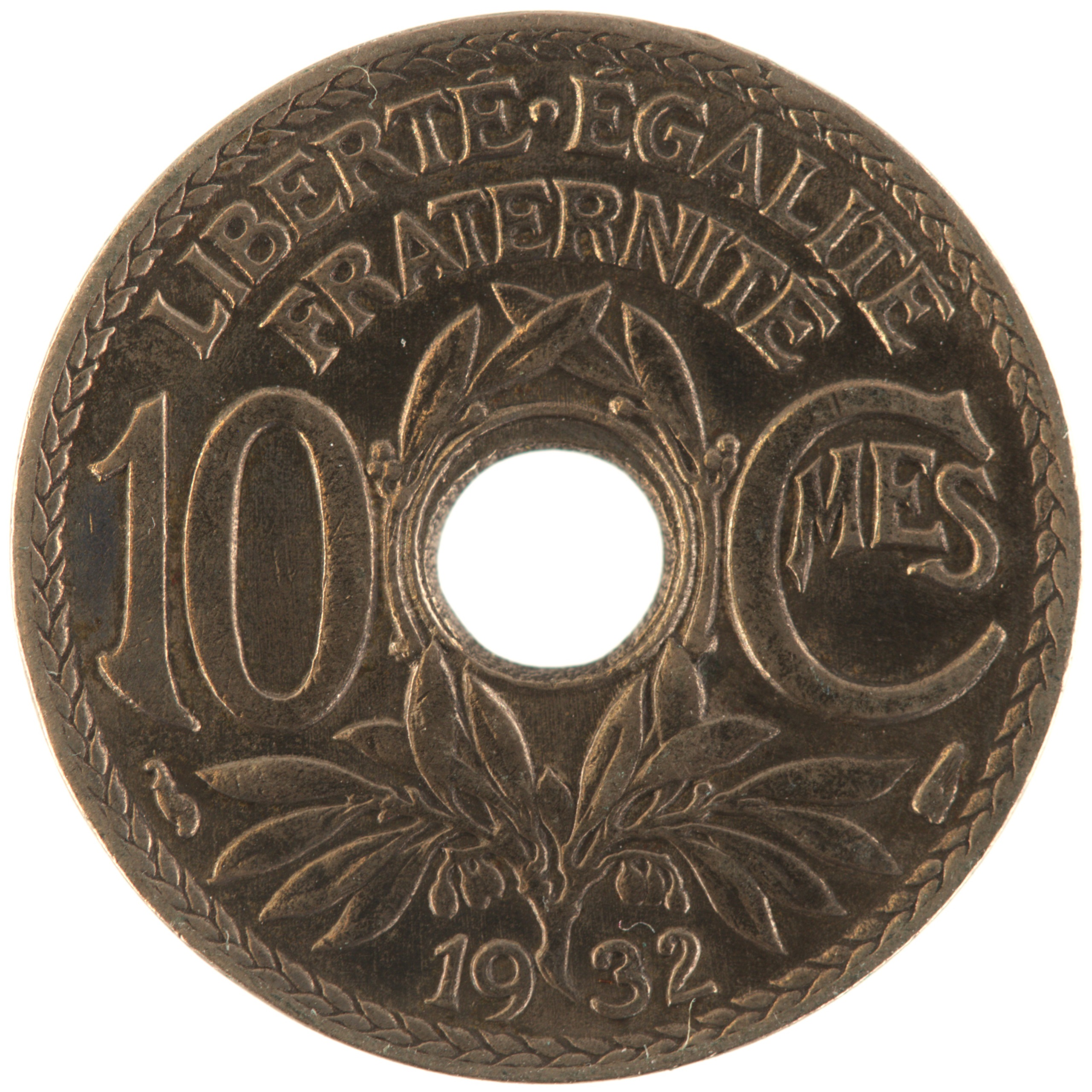 France - Pièce 10 Centimes 1932 cupro-nickel - Lindauer
