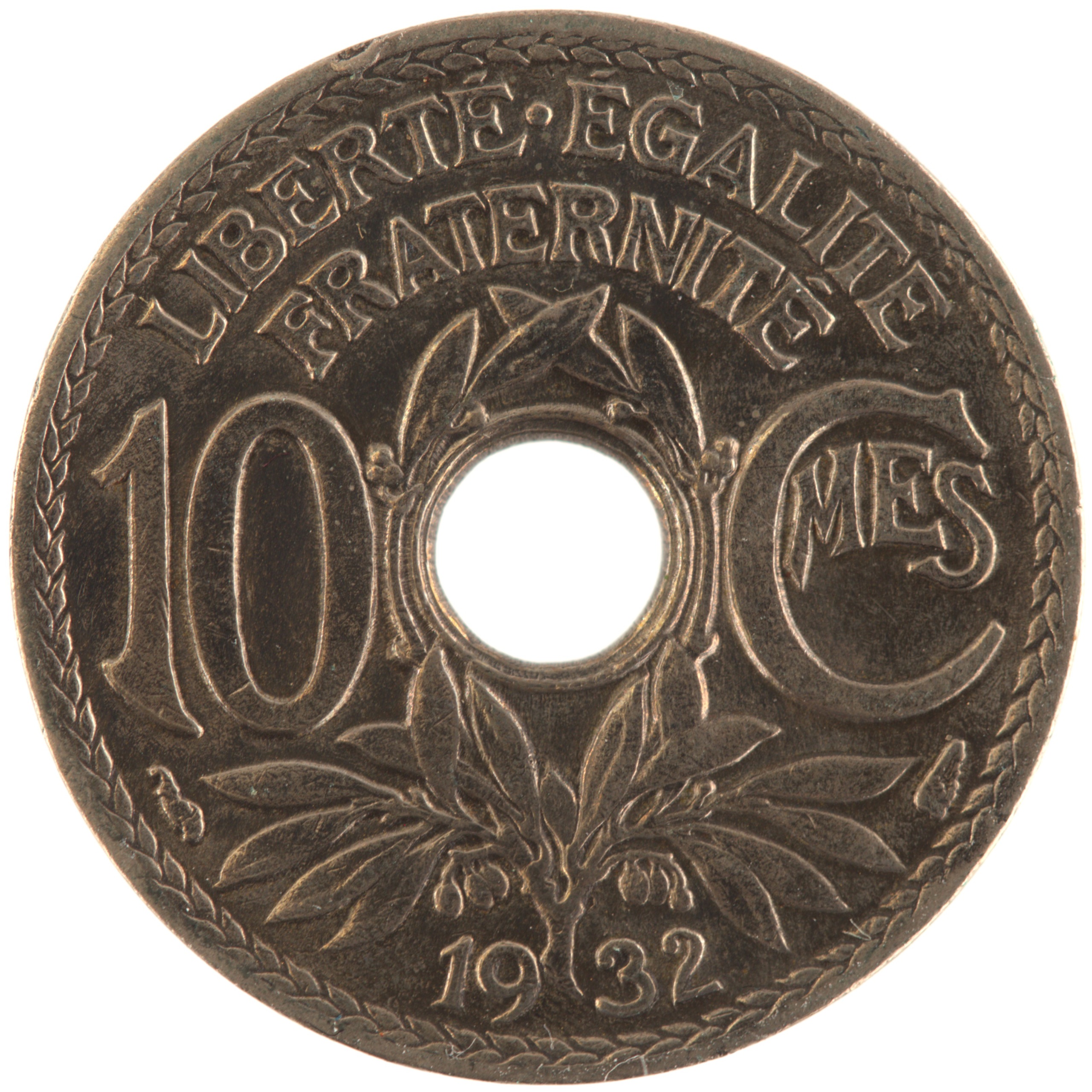 France - Pièce 10 Centimes 1932 cupro-nickel - Lindauer