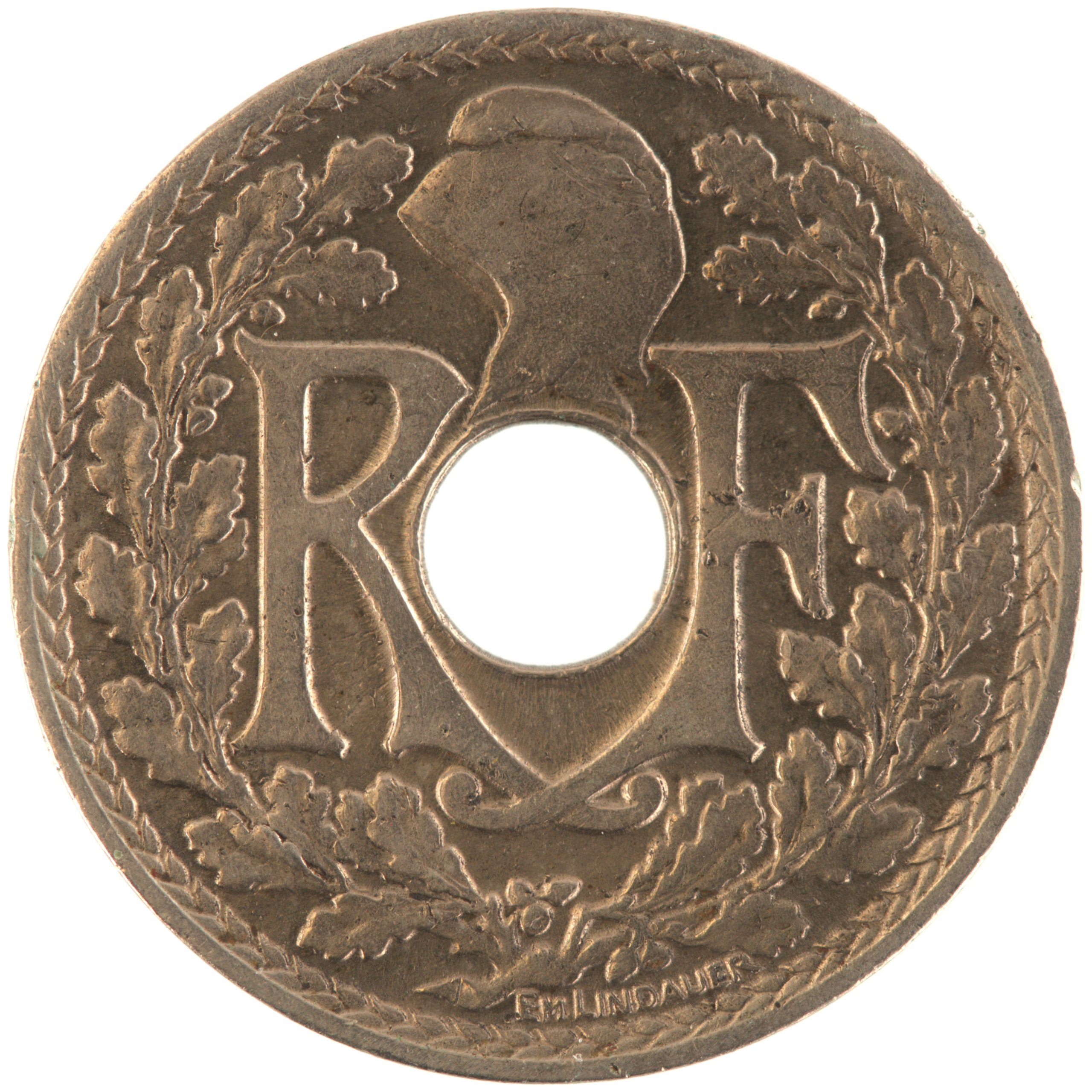 France - Pièce 10 Centimes 1934 cupro-nickel - Lindauer – Image 2