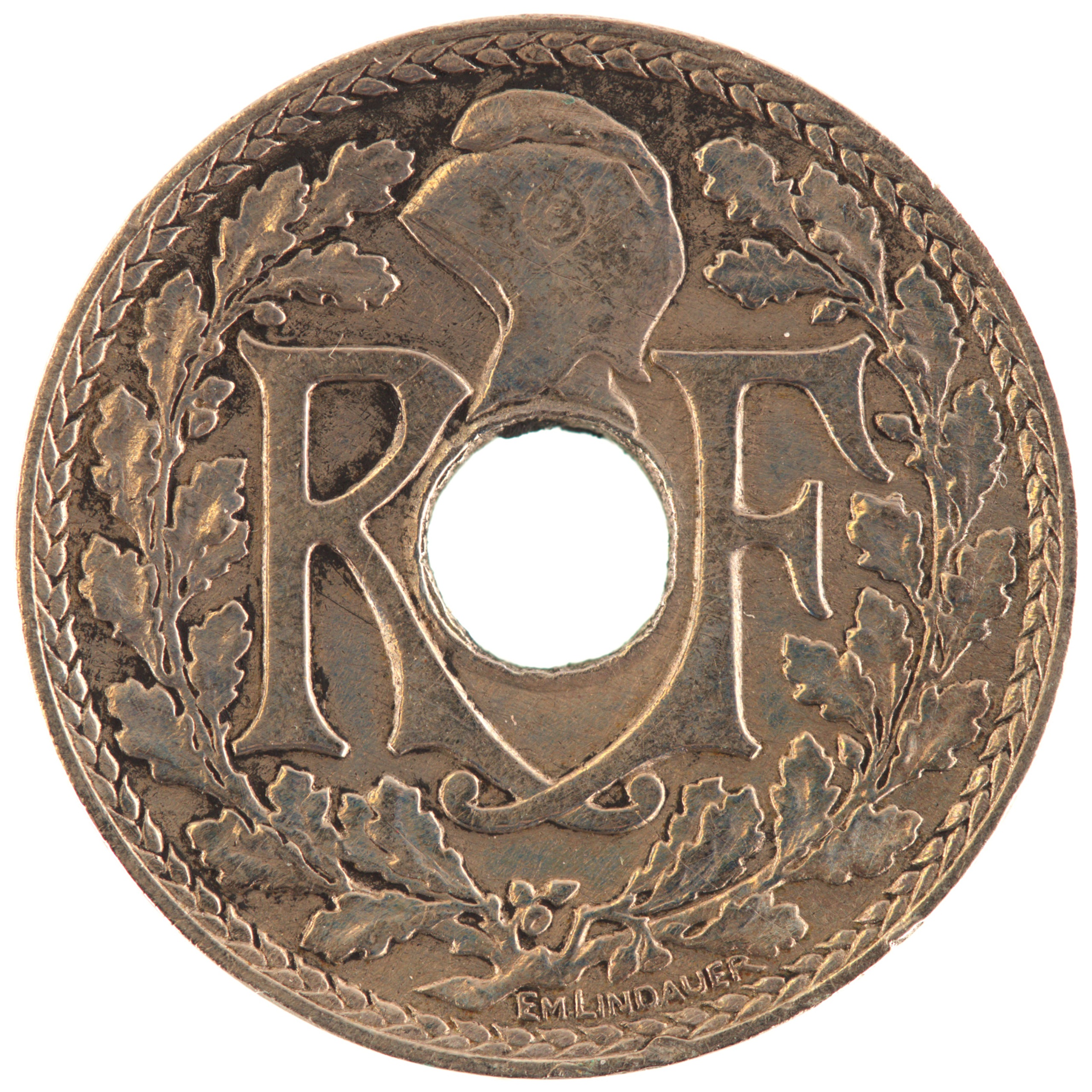 France - Pièce 10 Centimes 1935 cupro-nickel - Lindauer – Image 2