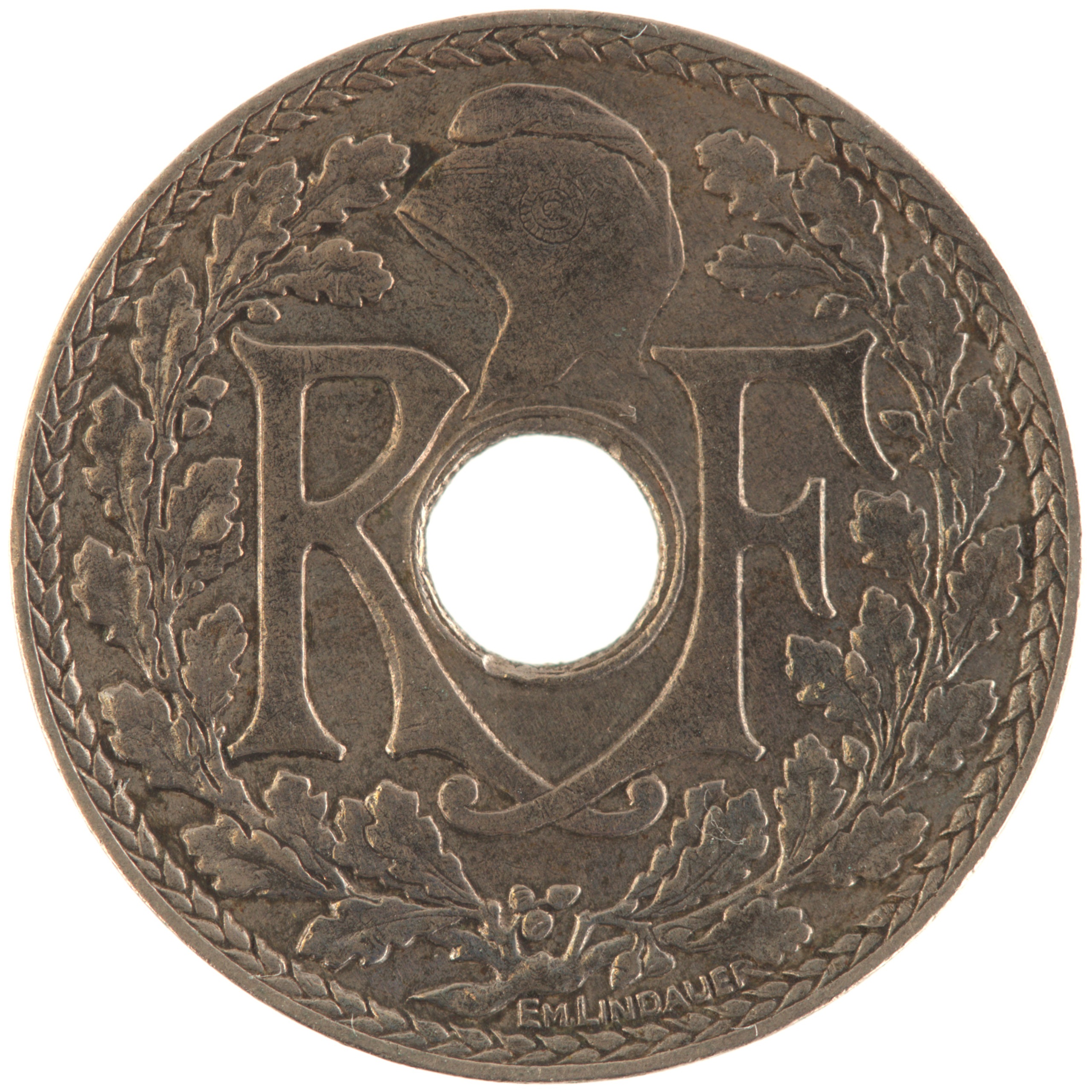 France - Pièce 10 Centimes 1935 cupro-nickel - Lindauer – Image 2