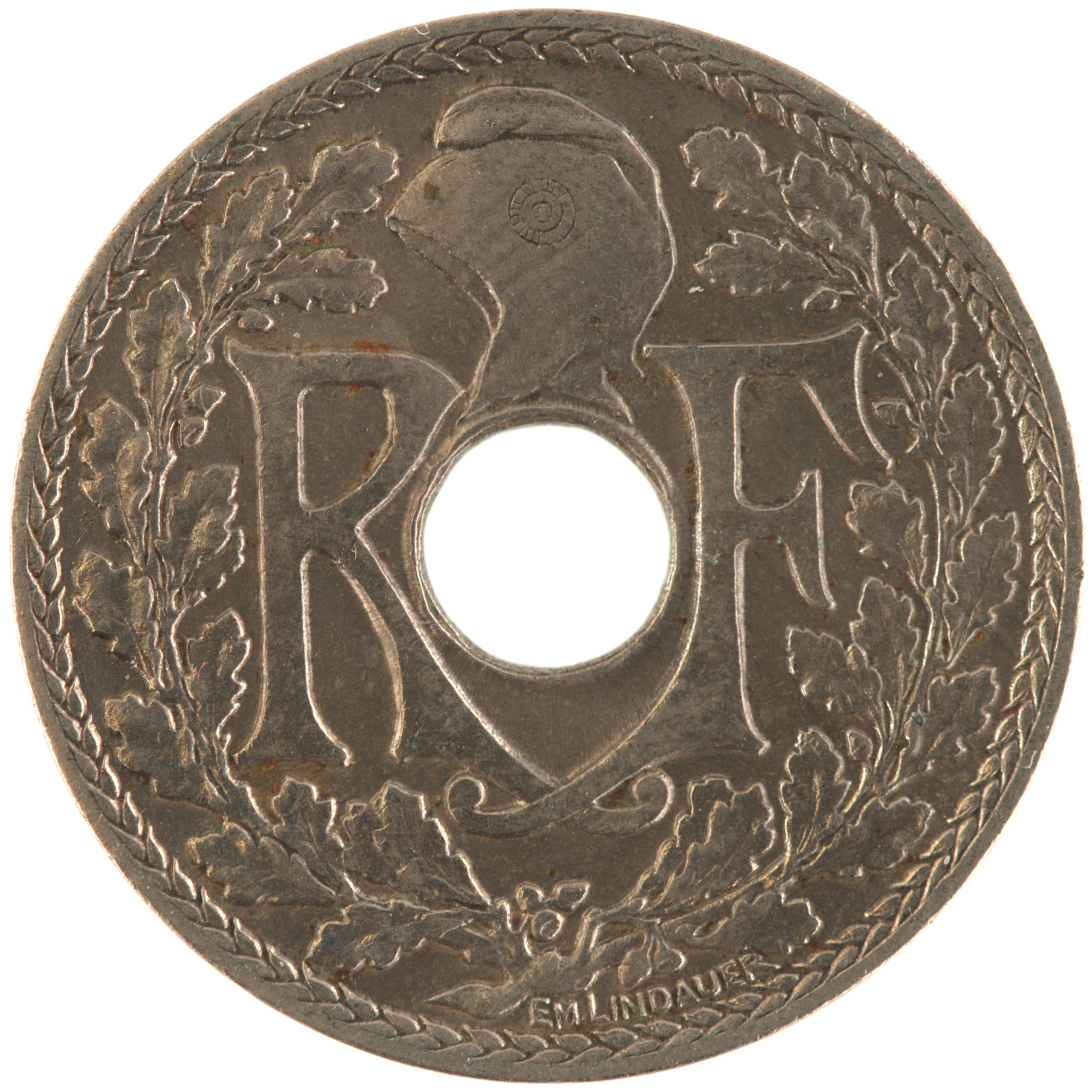 France - Pièce 10 Centimes 1937 cupro-nickel - Lindauer – Image 2