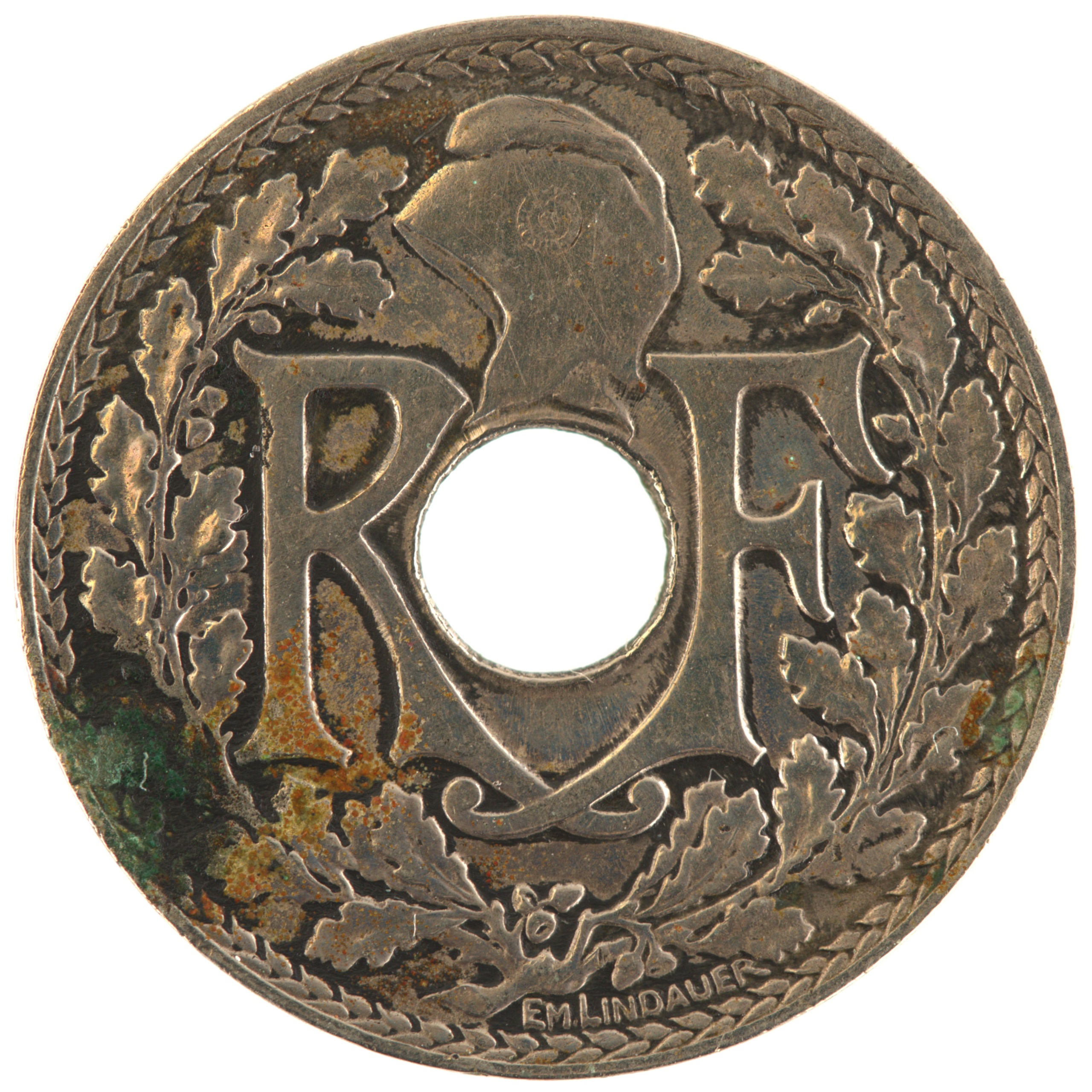 France - Pièce 10 Centimes 1938 maillechort - Lindauer – Image 2