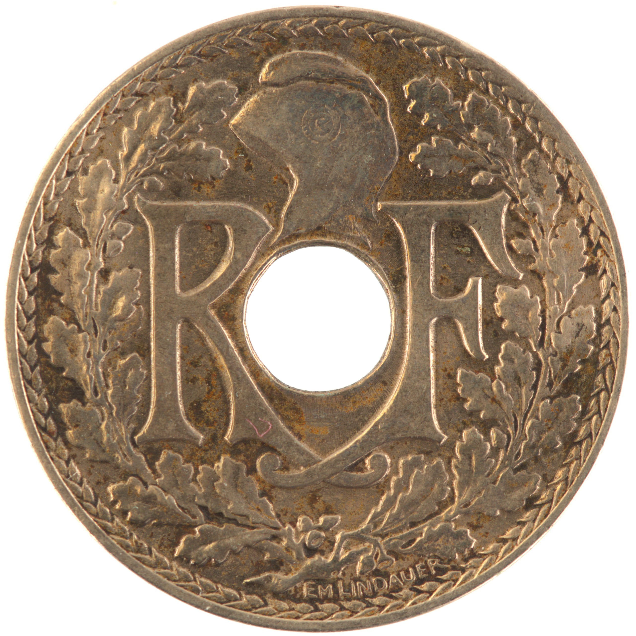 France - Pièce 10 Centimes 1938 maillechort - Lindauer – Image 2