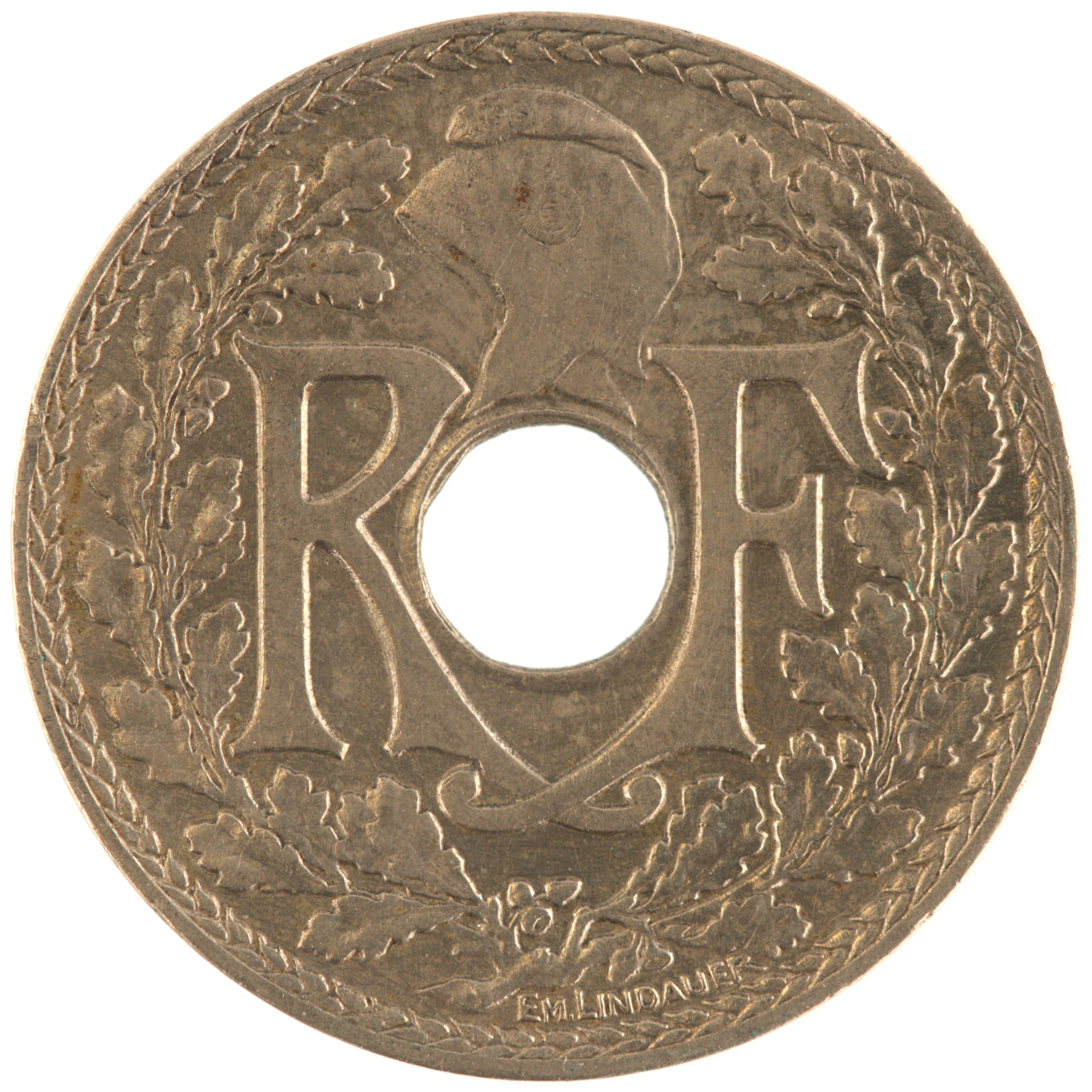 France - Pièce 10 Centimes 1938 maillechort - Lindauer – Image 2