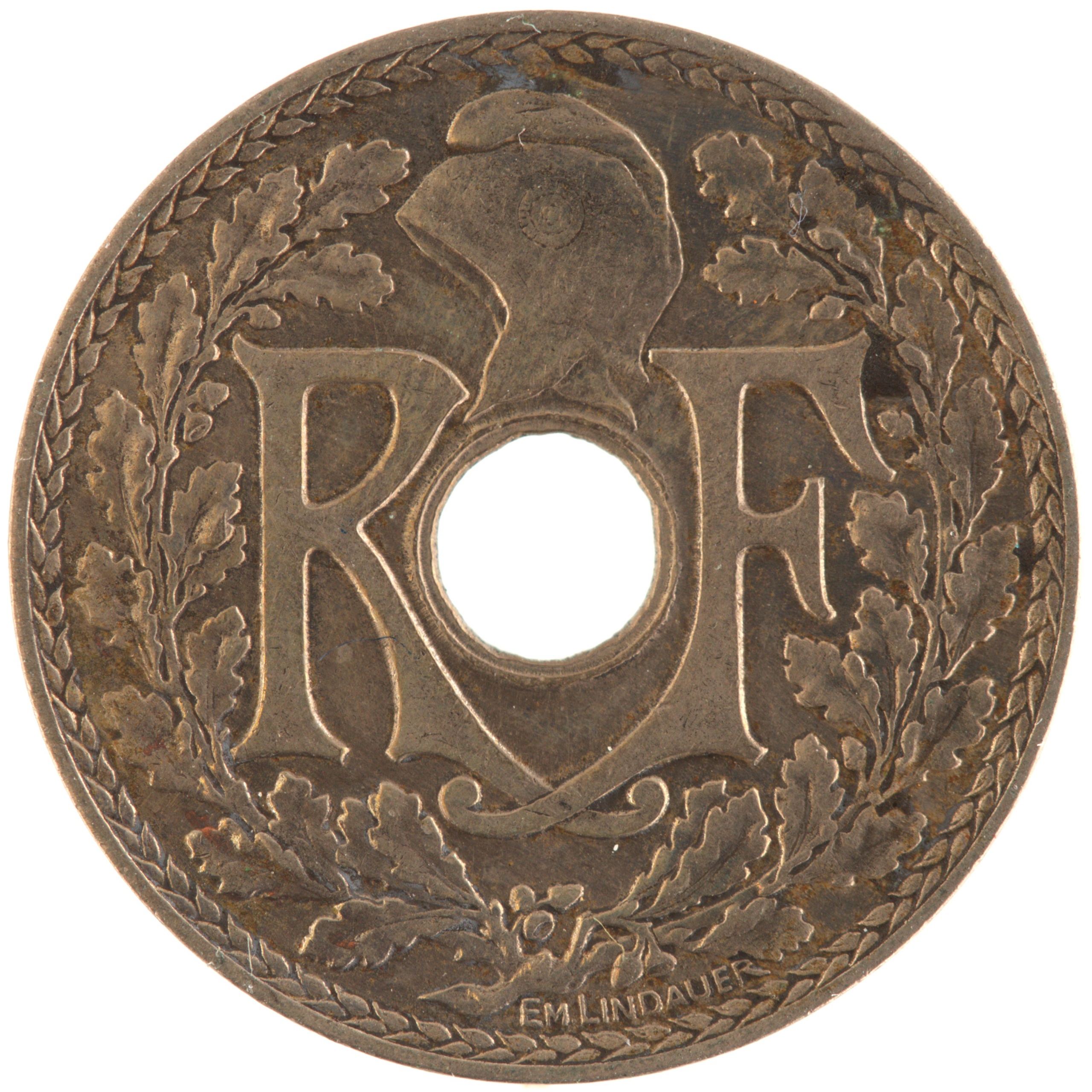 France - Pièce 10 Centimes 1938 cupro-nickel - Lindauer – Image 2
