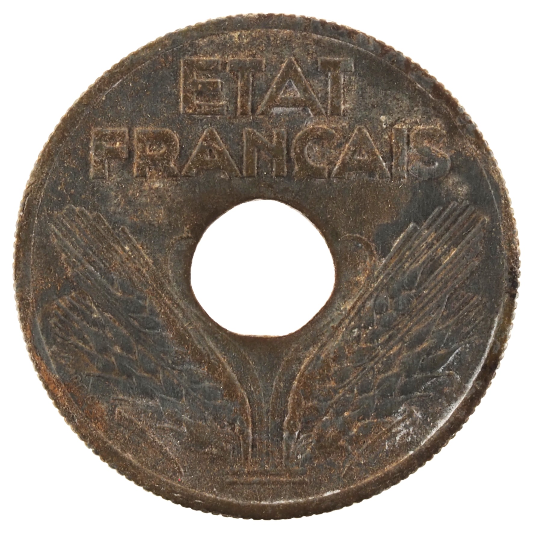 France - Pièce 10 Centimes 1942 zinc - Etat Français, grand module – Image 2