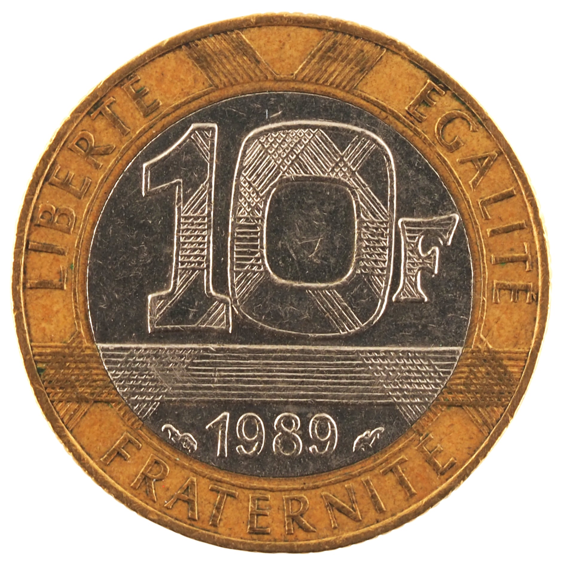 France - Pièce 10 Francs 1989 bronze-aluminium et nickel - Génie de la Bastille