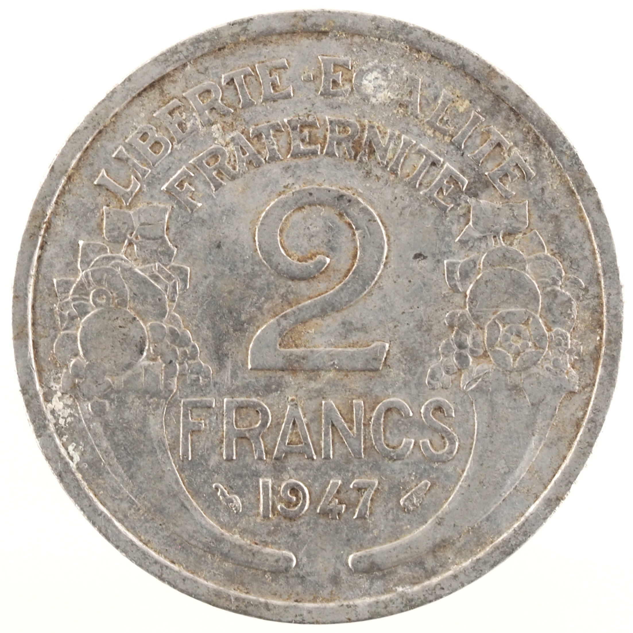 France - Pièce 2 Francs 1947 aluminium - Morlon