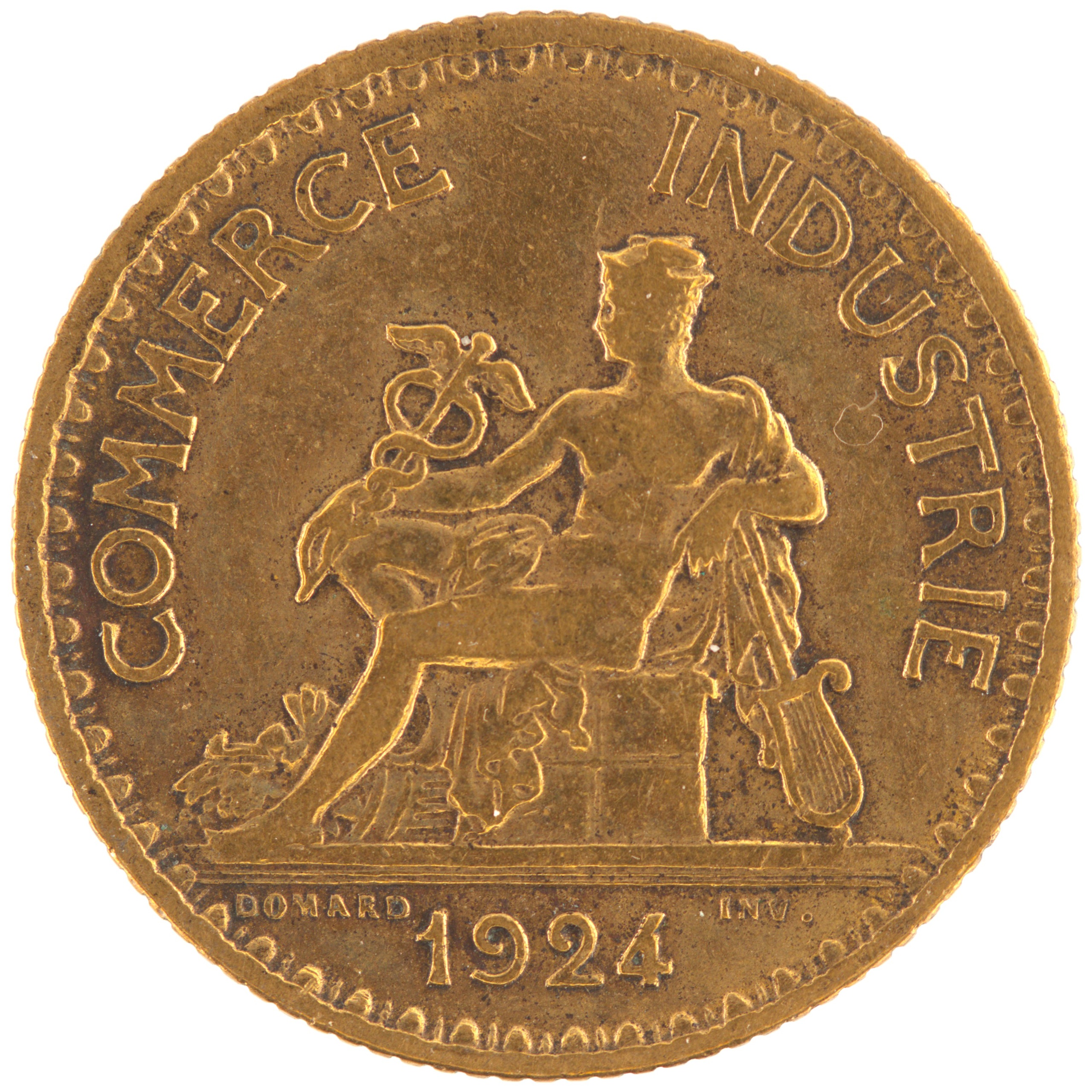 France - Pièce Bon pour 1 Franc 1924 bronze-aluminium - Chambres de Commerce