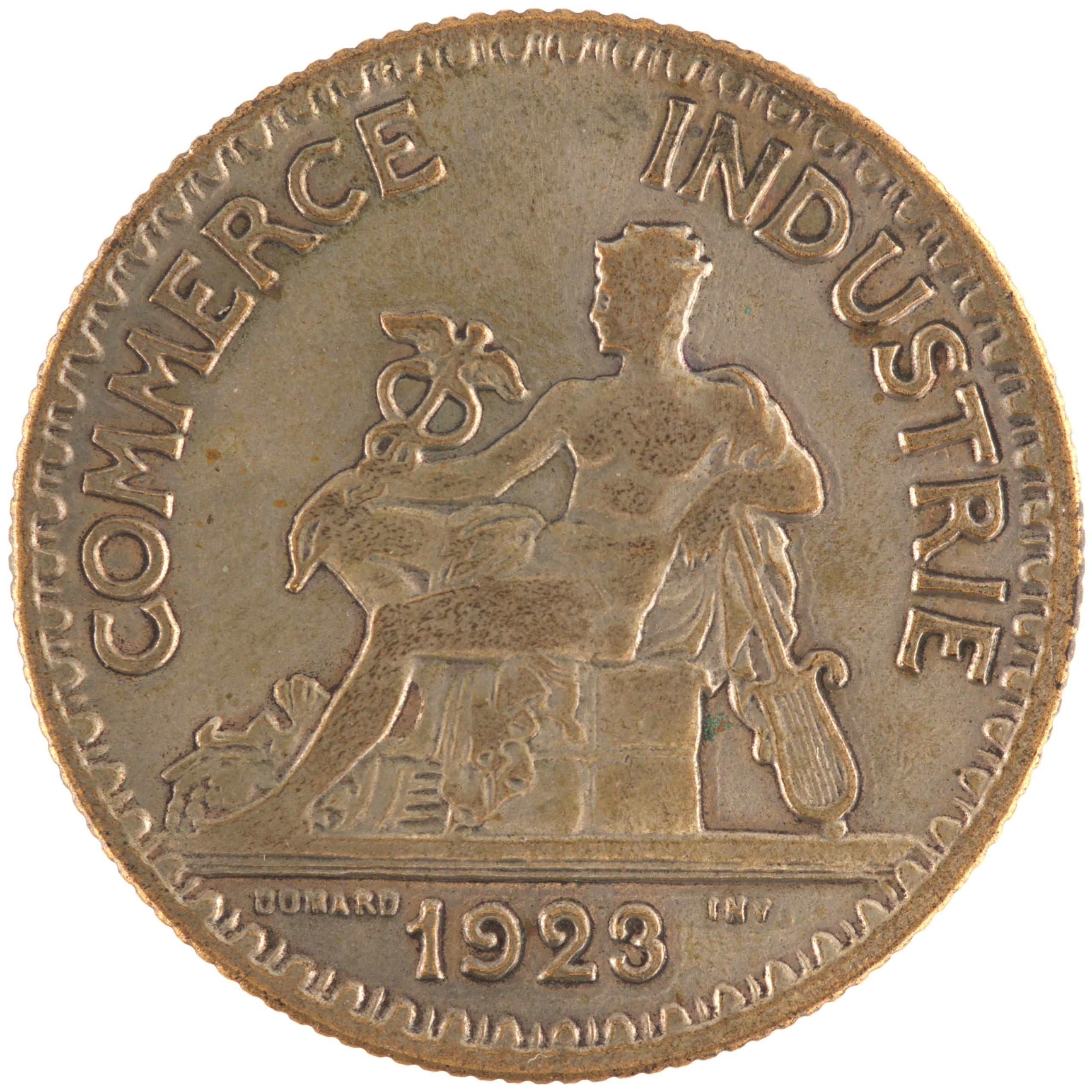 France - Pièce Bon pour 2 Francs 1923 bronze-aluminium - Chambres de Commerce