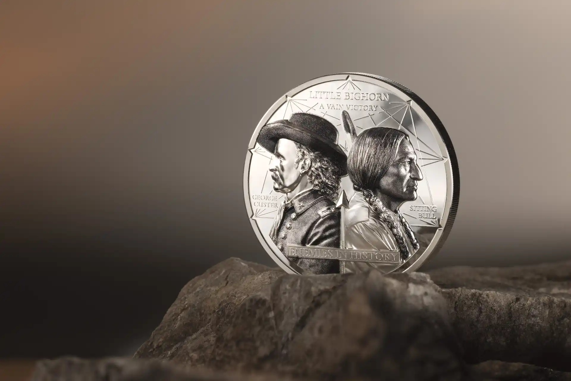 Mongolie - Pièce 1000 Tögrög 2026 2 onces argent BE - Custer contre Sitting Bull – Image 8
