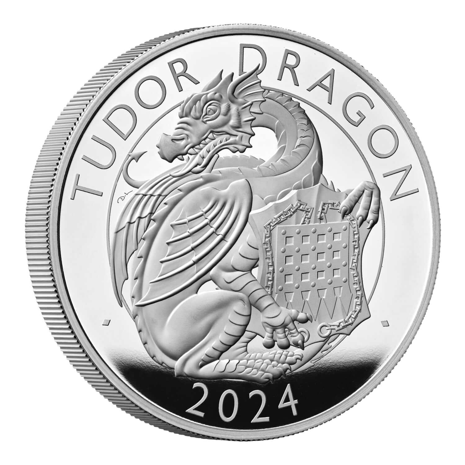 Royaume-Uni - Pièce 10 Pounds 2024 argent BE - Dragon des Tudor