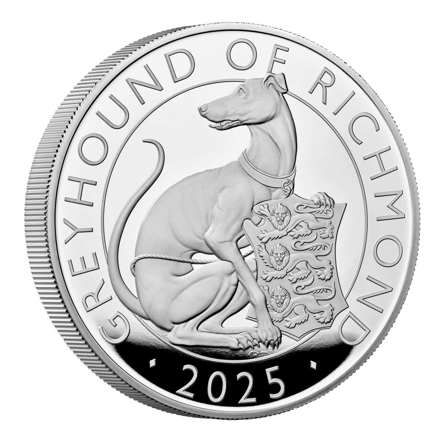 Royaume-Uni - Pièce 10 Pounds 2025 argent BE - Lévrier de Richmond