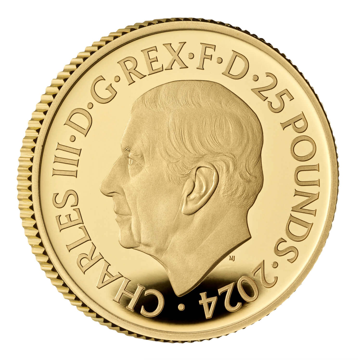 Royaume-Uni - Pièce 25 Pounds 2024 or BE - Dragon des Tudor – Image 2