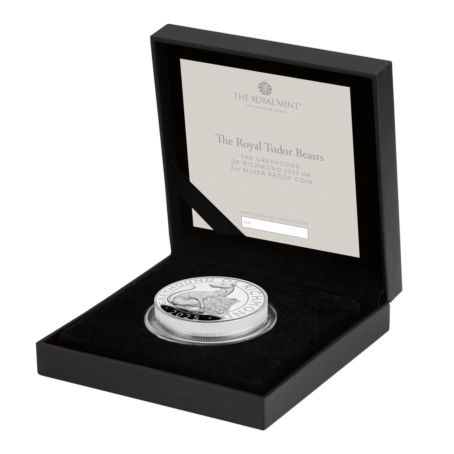 Royaume-Uni - Pièce 5 Pounds 2025 argent BE - Lévrier de Richmond – Image 3