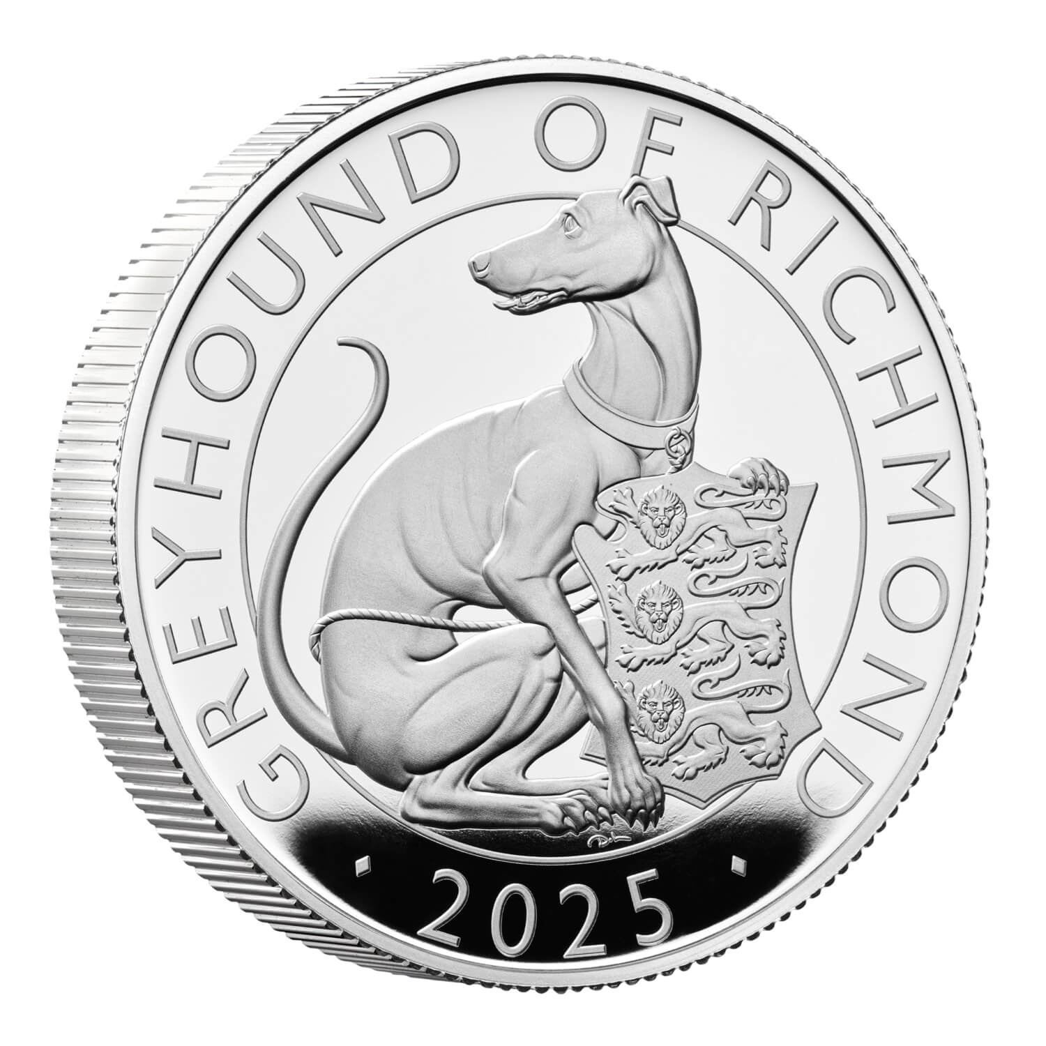 Royaume-Uni - Pièce 5 Pounds 2025 argent BE - Lévrier de Richmond