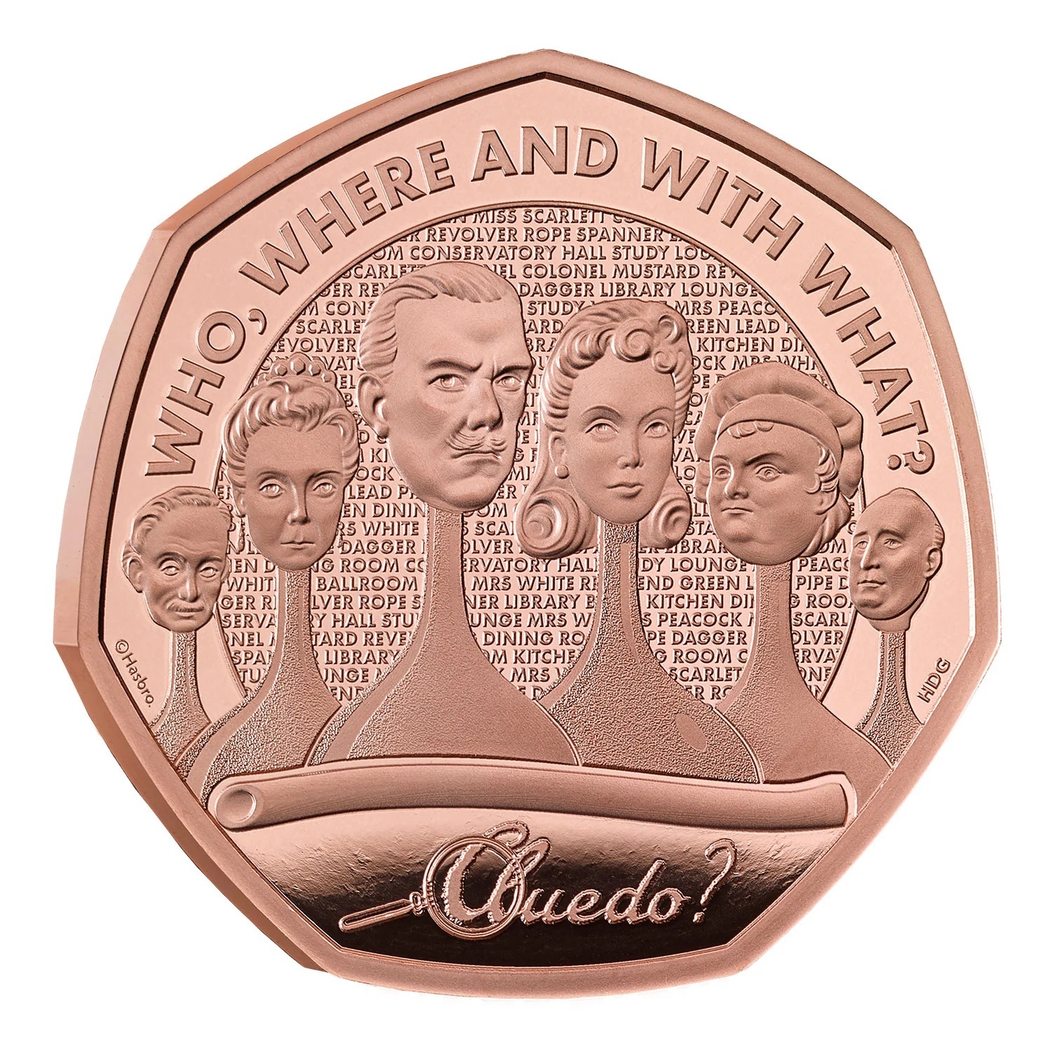 Royaume-Uni - Pièce 50 Pence 2026 or BE - Cluedo