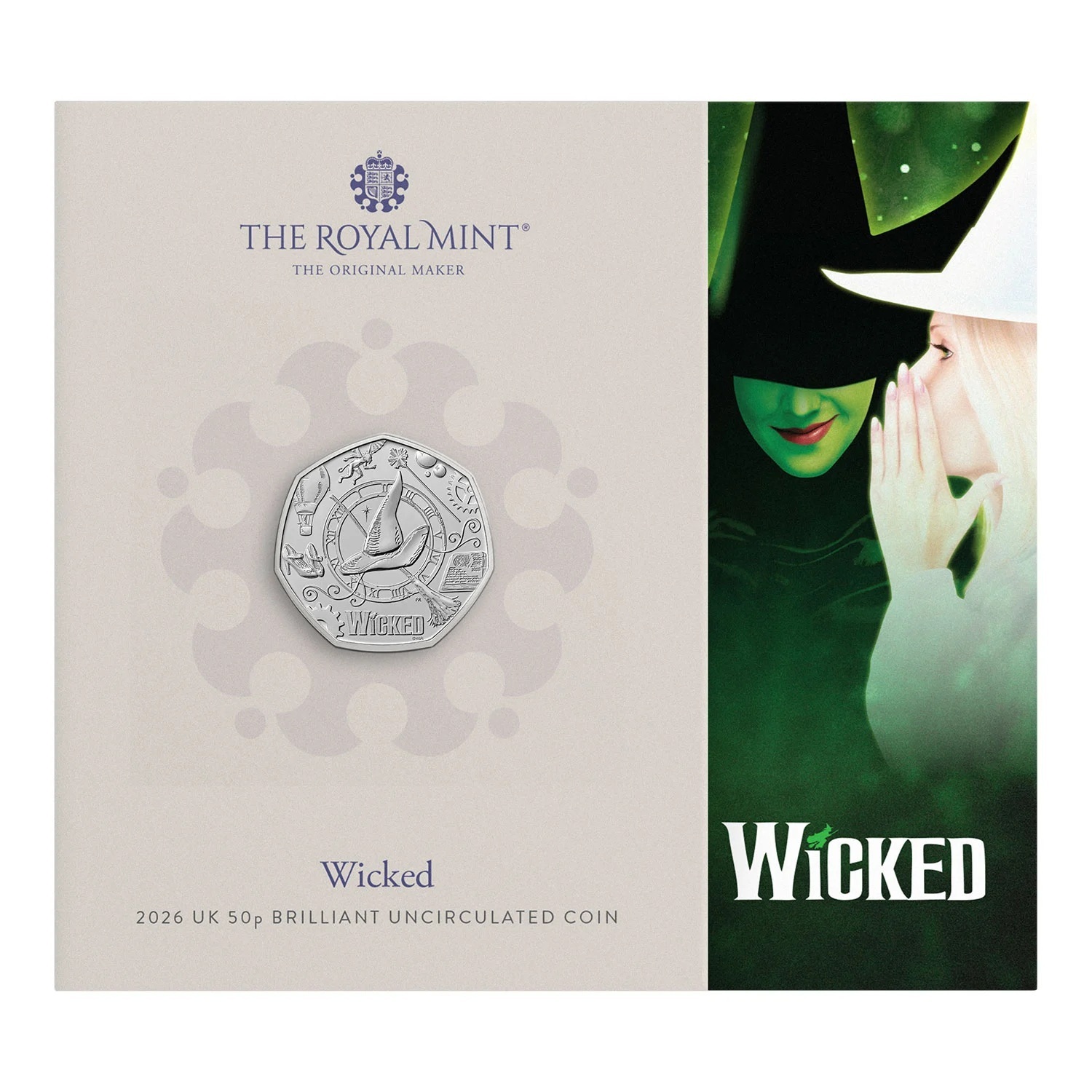 Royaume-Uni - Pièce 50 Pence 2026 cupro-nickel BU - Wicked – Image 3