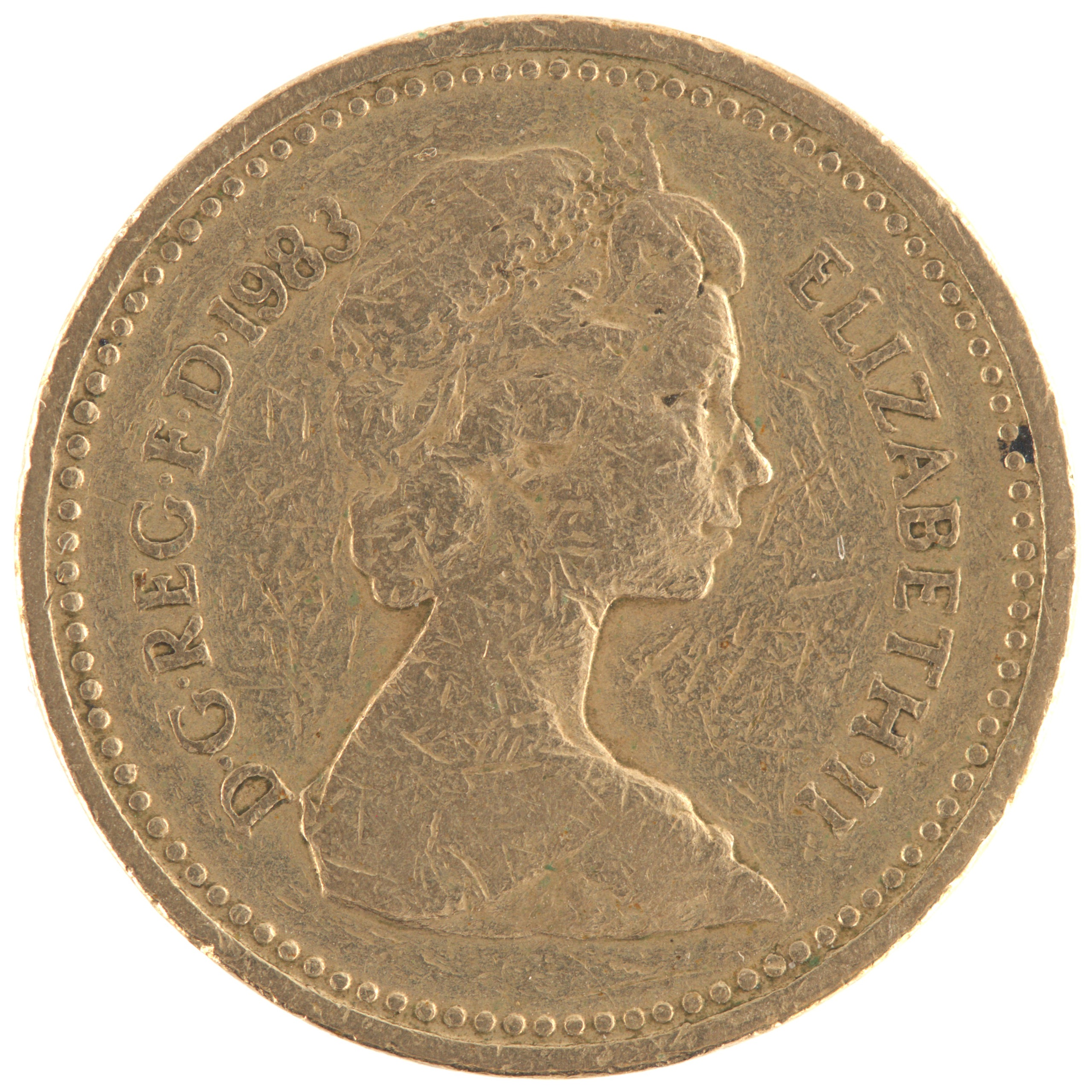 Royaume-Uni - Pièce 1 Pound 1983 nickel-laiton - Elisabeth II / Armoiries du Royaume-Uni de Grande-Bretagne et d'Irlande du Nord