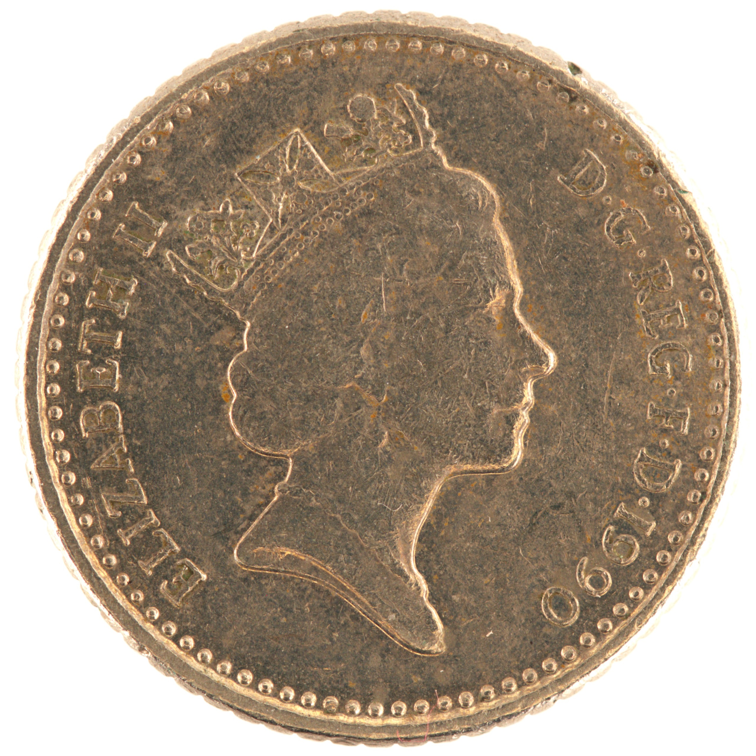 Royaume-Uni - Pièce 5 Pence 1990 cupro-nickel - Elisabeth II / Chardon couronné