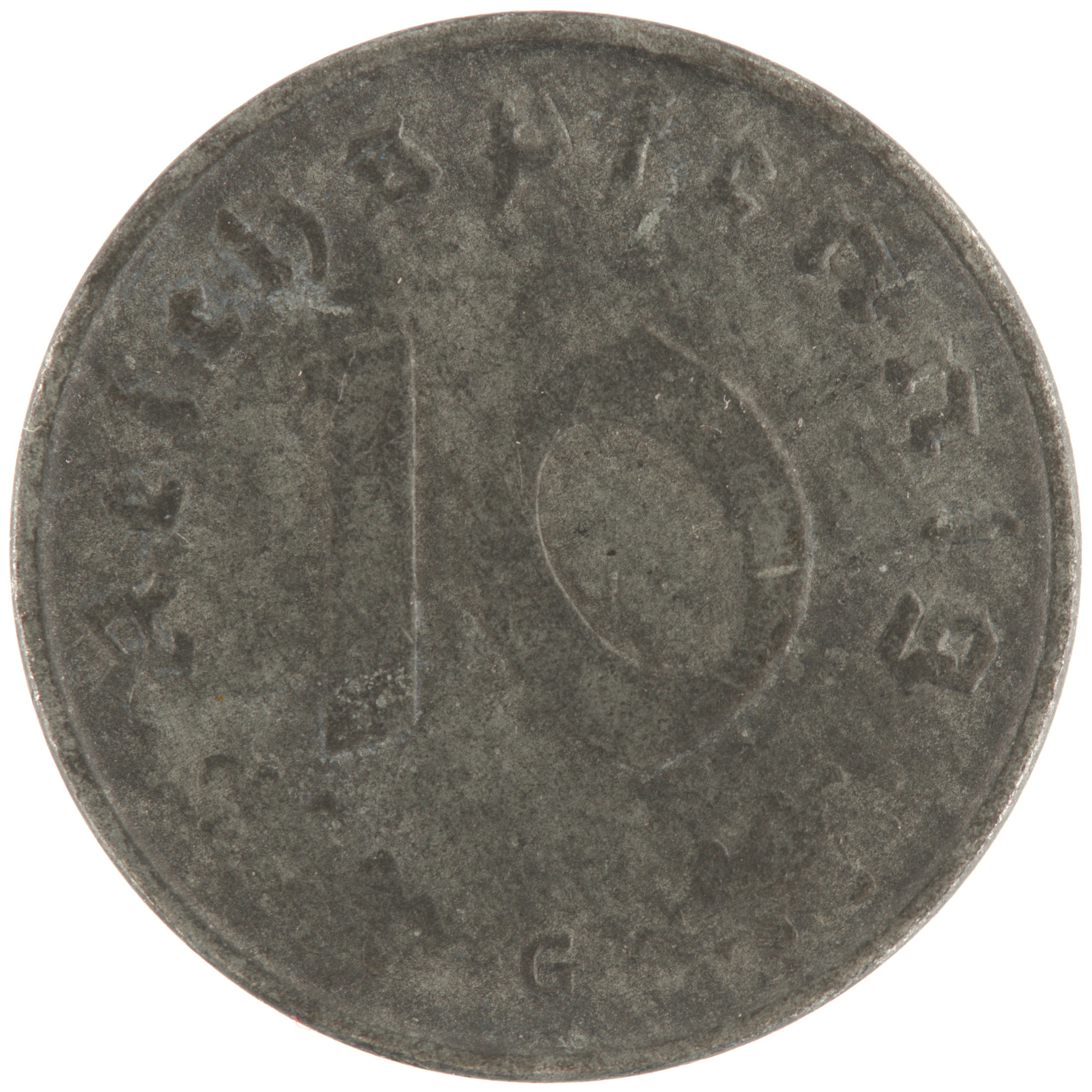 Allemagne - Pièce 10 Reichspfennig 1940 G zinc - Aigle héraldique – Image 2