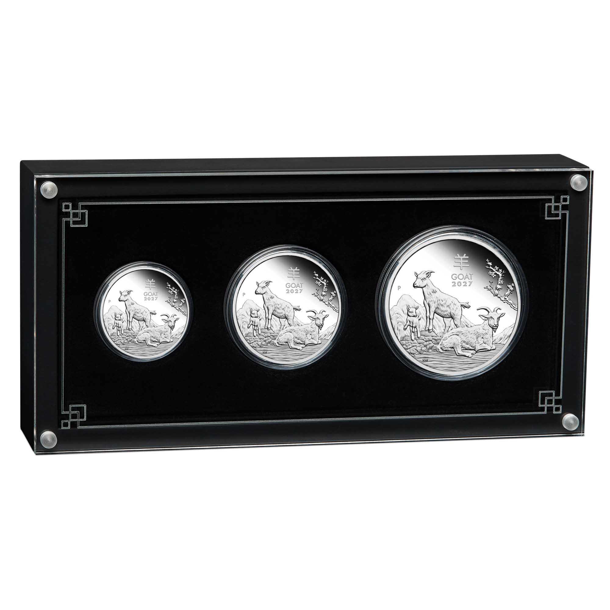 Australie - Coffret Dollars 2027 argent BE - Année lunaire de la Chèvre – Image 2