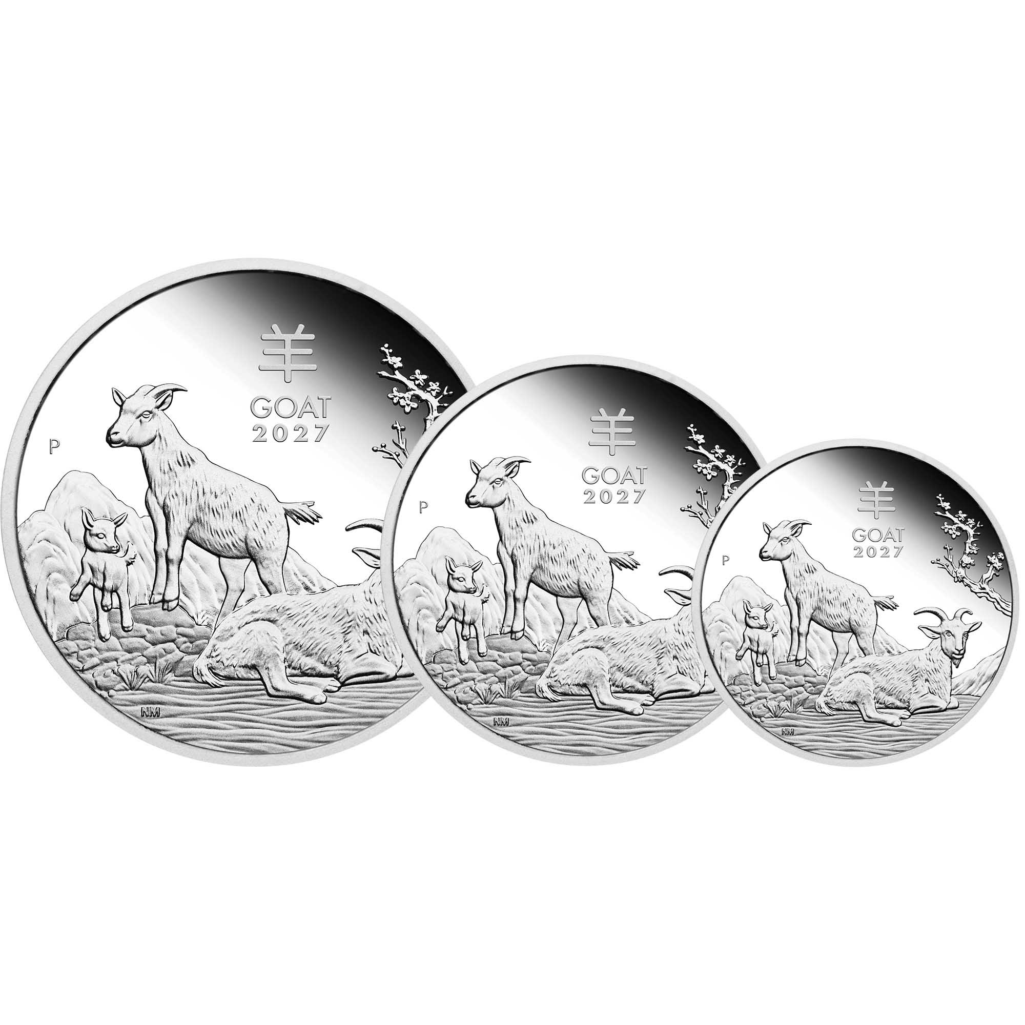 Australie - Coffret Dollars 2027 argent BE - Année lunaire de la Chèvre – Image 3