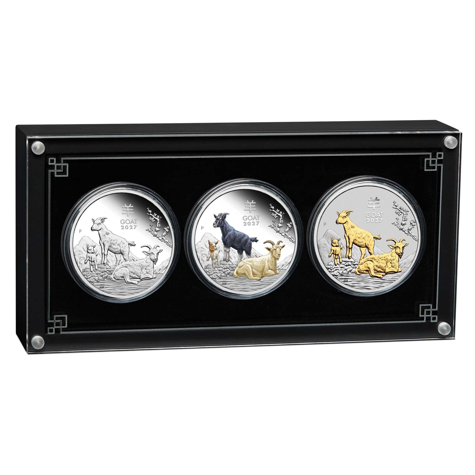 Australie - Coffret Dollars 2027 argent - Année lunaire de la Chèvre – Image 2