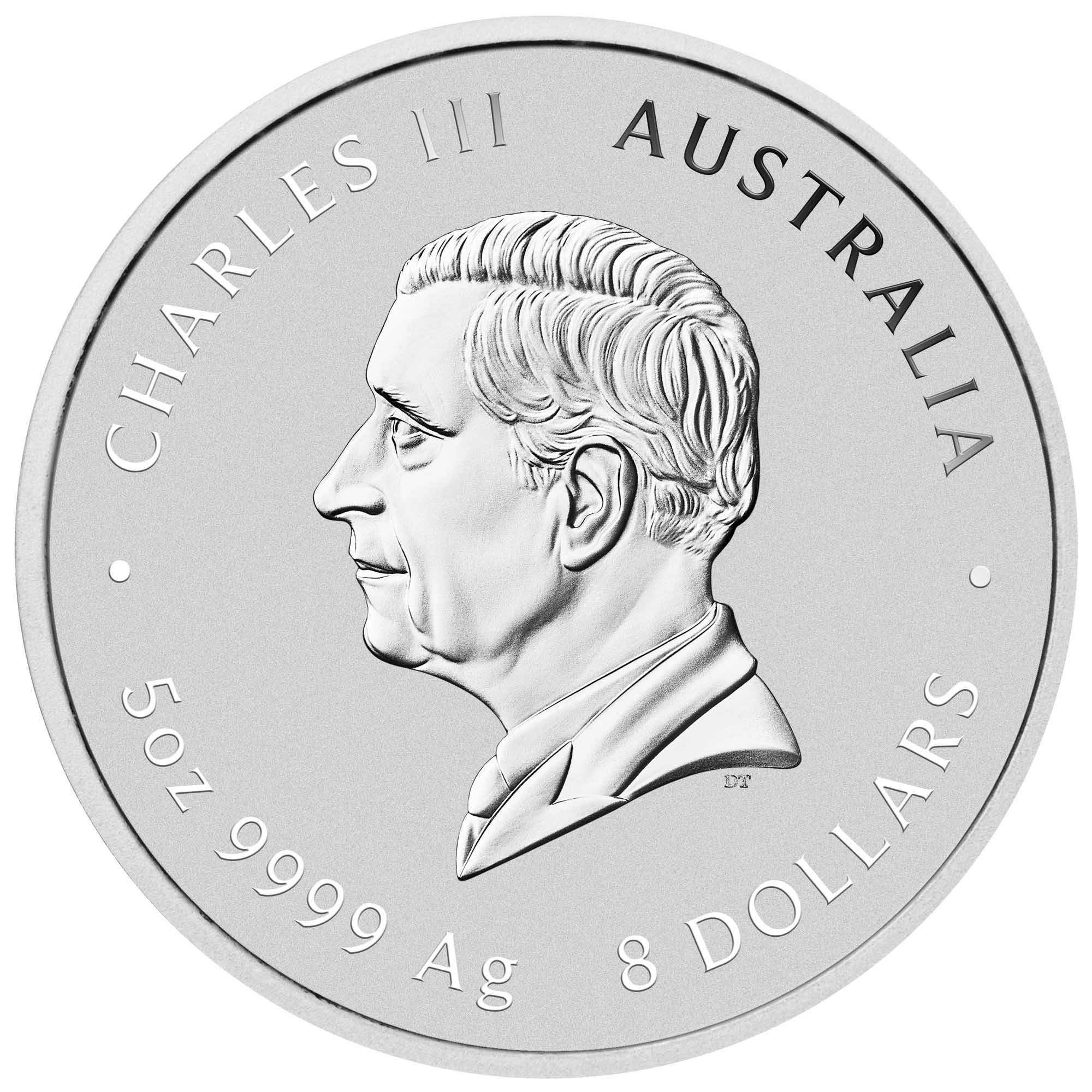 Australie - Pièce 8 Dollars 2027 5 onces argent - Année lunaire de la Chèvre – Image 2