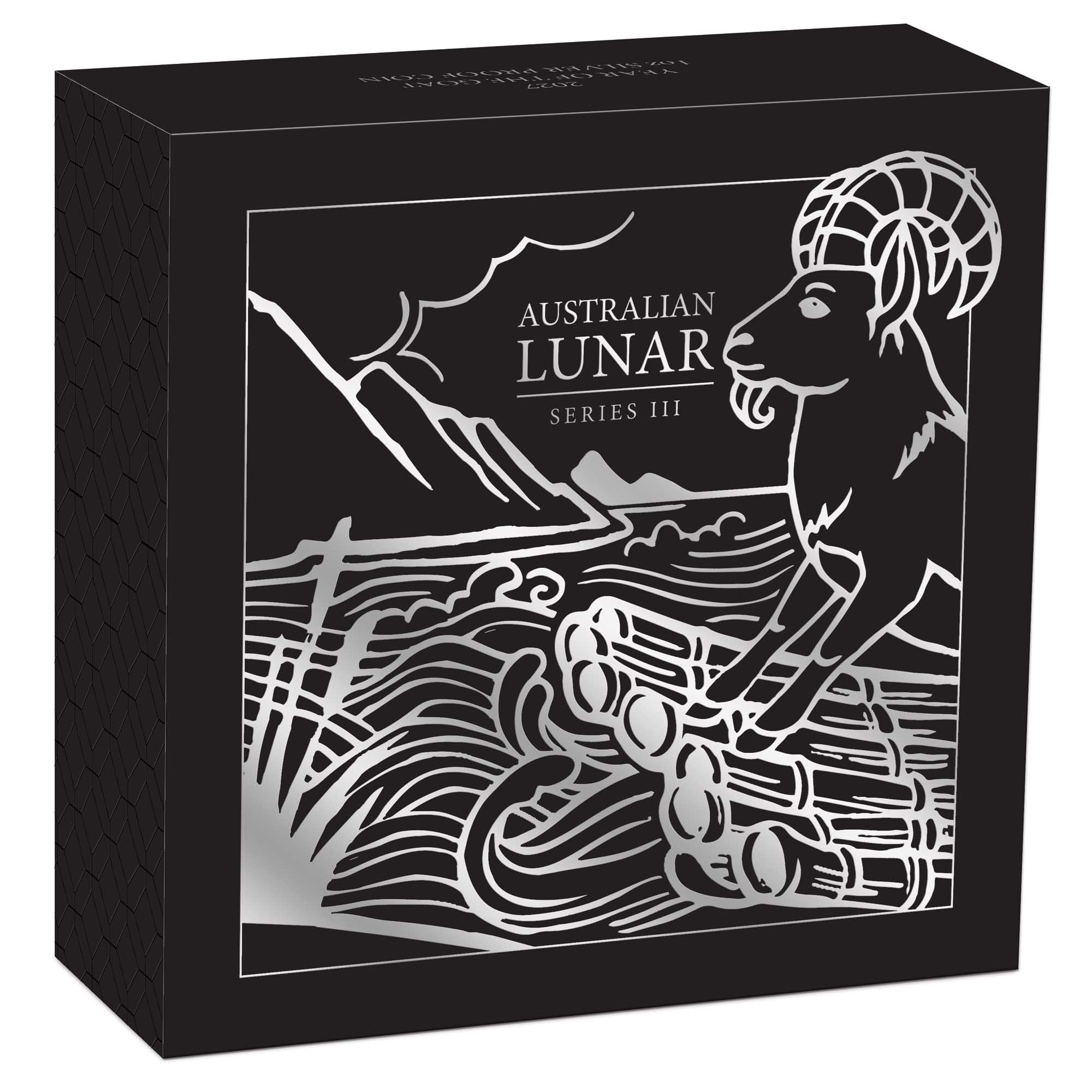 Australie - Pièce 1 Dollar 2027 1 once argent BE - Année lunaire de la Chèvre – Image 4